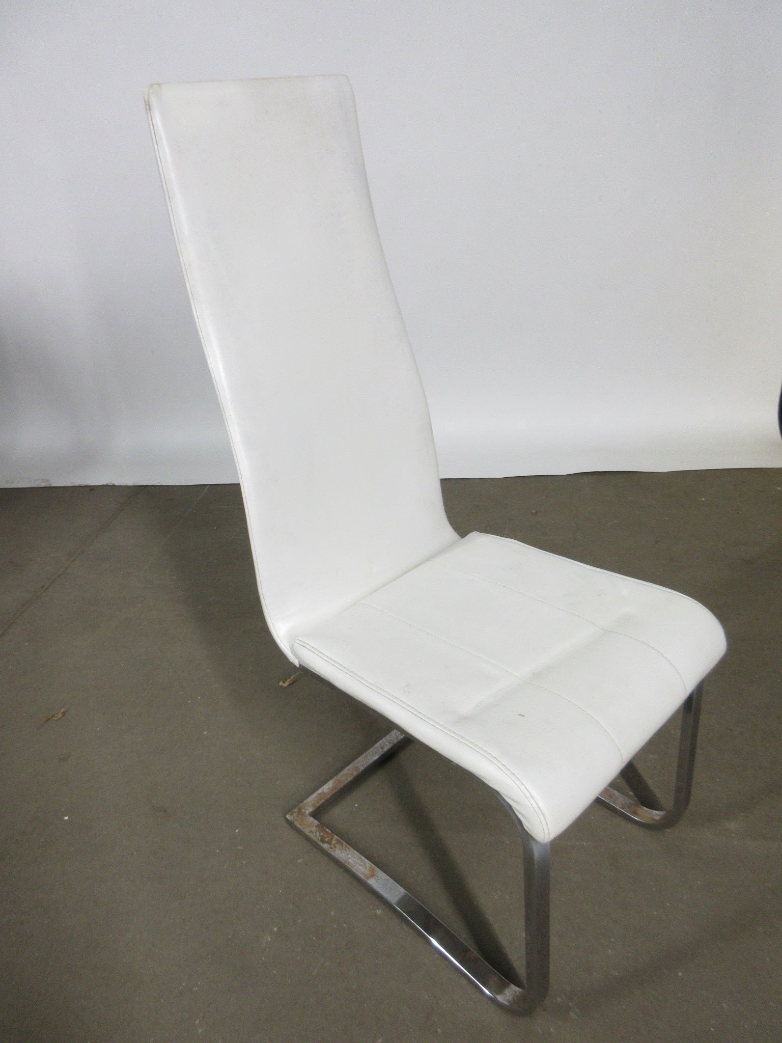 Vegan Leather Armless Accent Chair