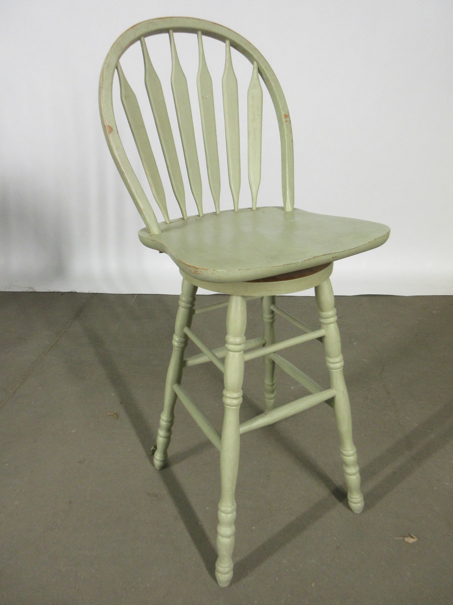 Light Green Swivel Stool