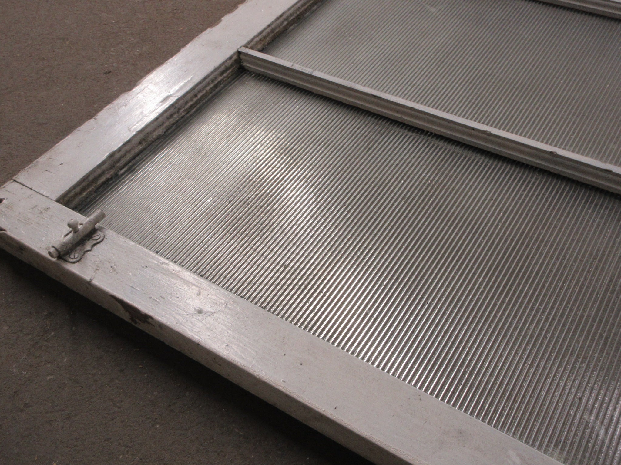 Reeded Glass Privacy Window 40 1/4"