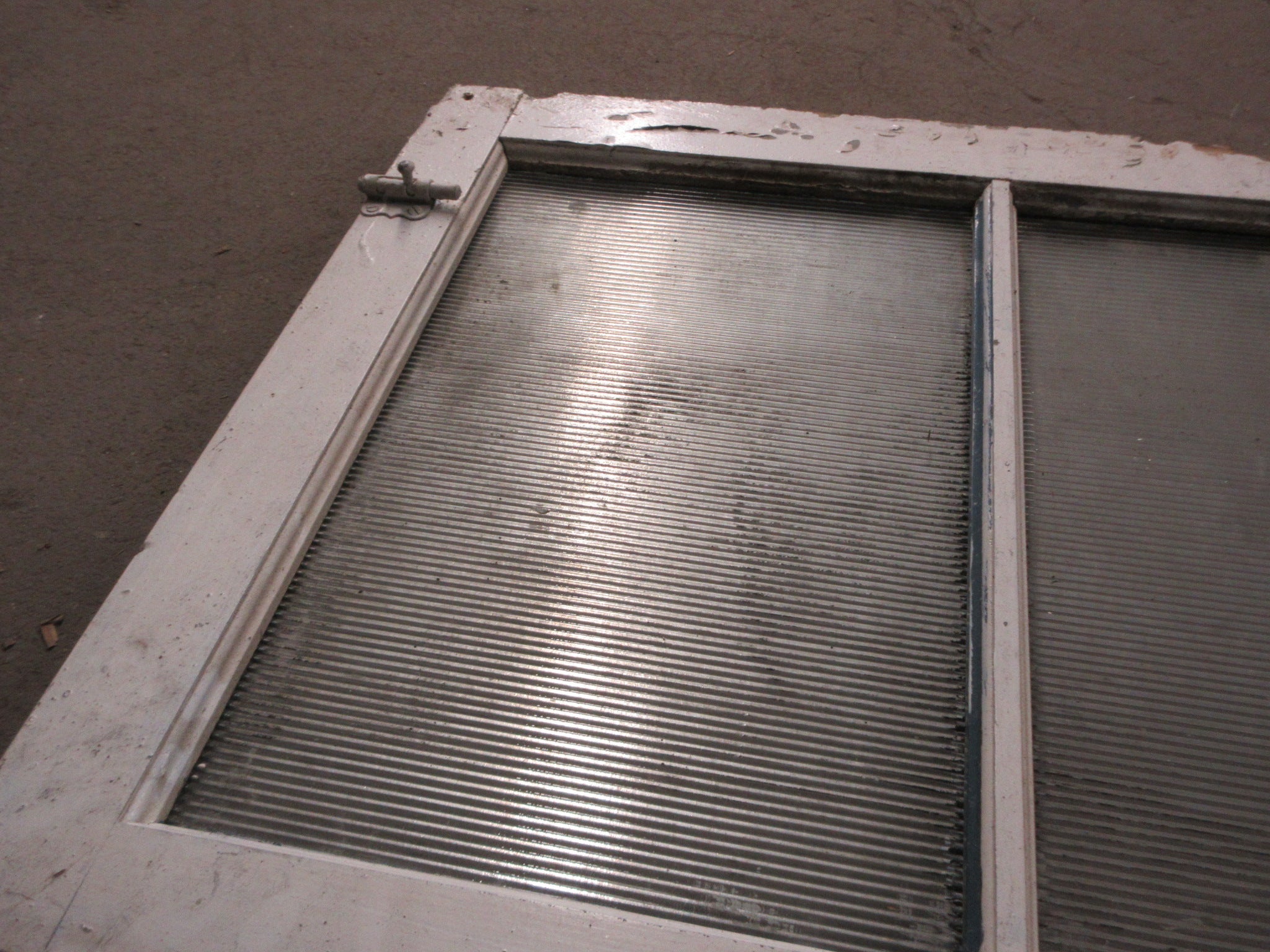 Reeded Glass Privacy Window 40 1/2"