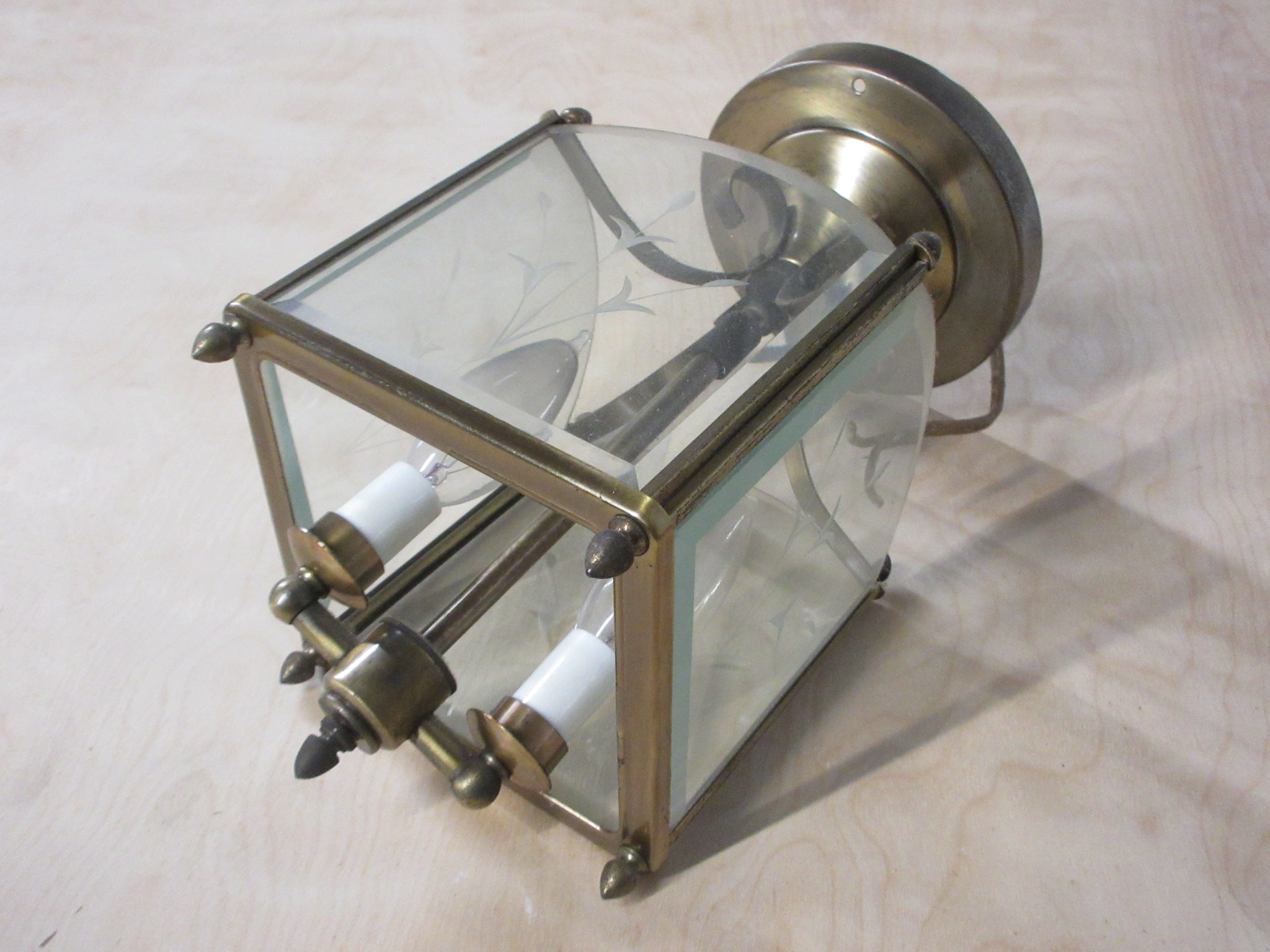 Brass Ceiling Mount Light Fixture