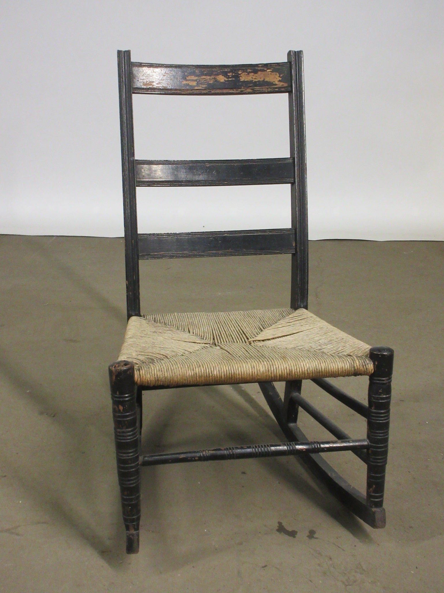 Thatch Seat Rocker Chair