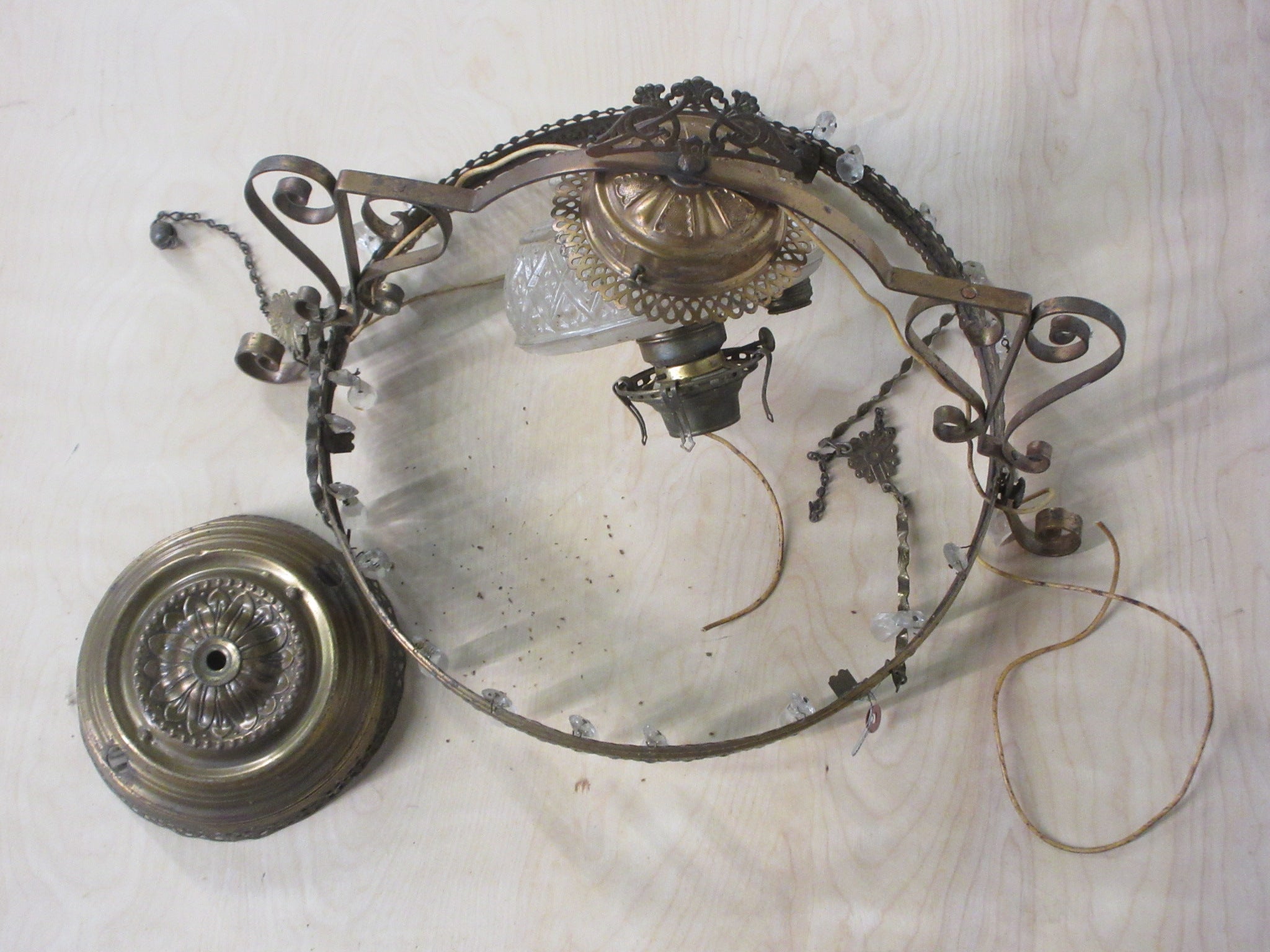 Vintage Light Fixture for Parts
