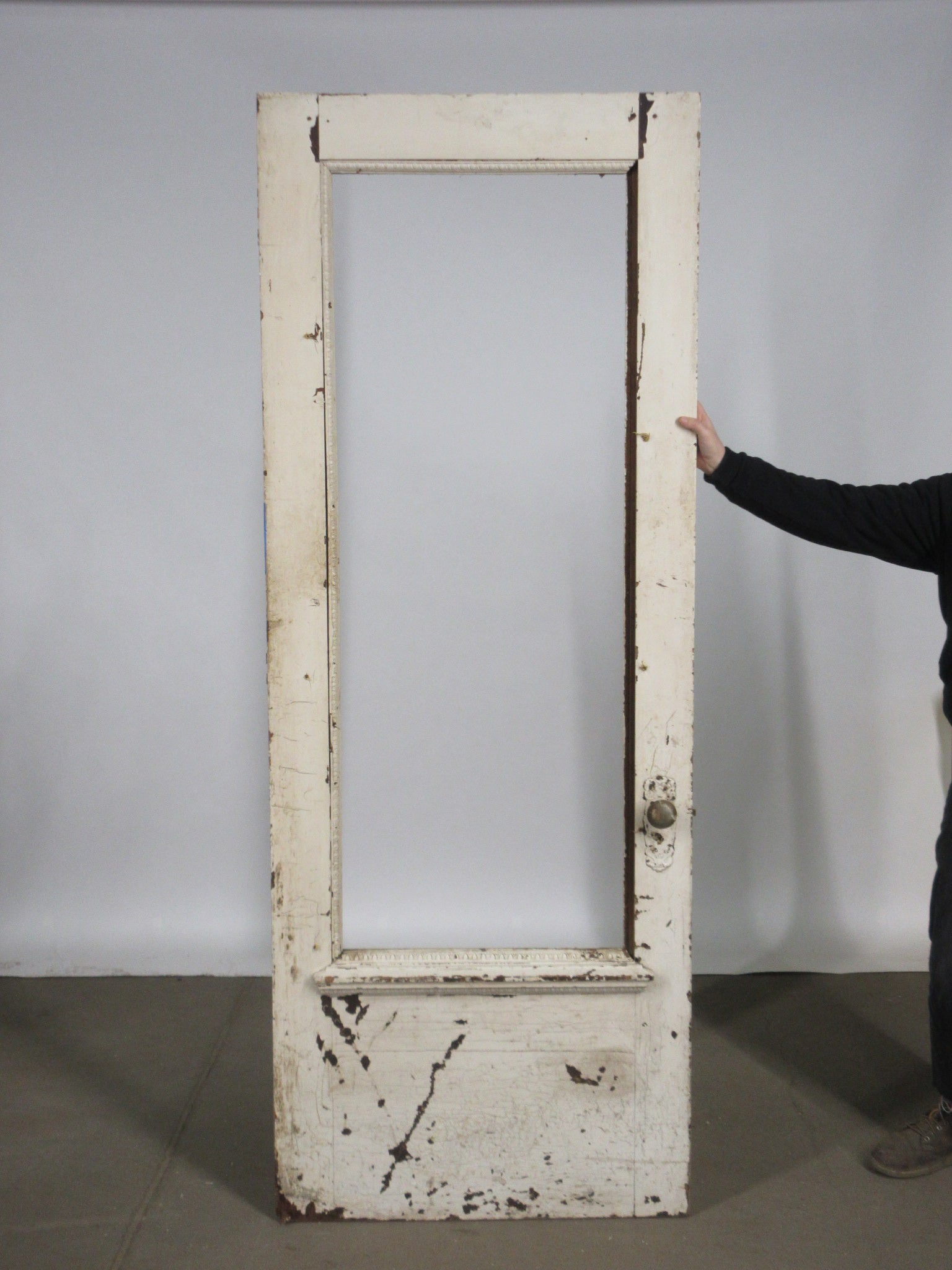 Wood Entry Door Full Glass Frame