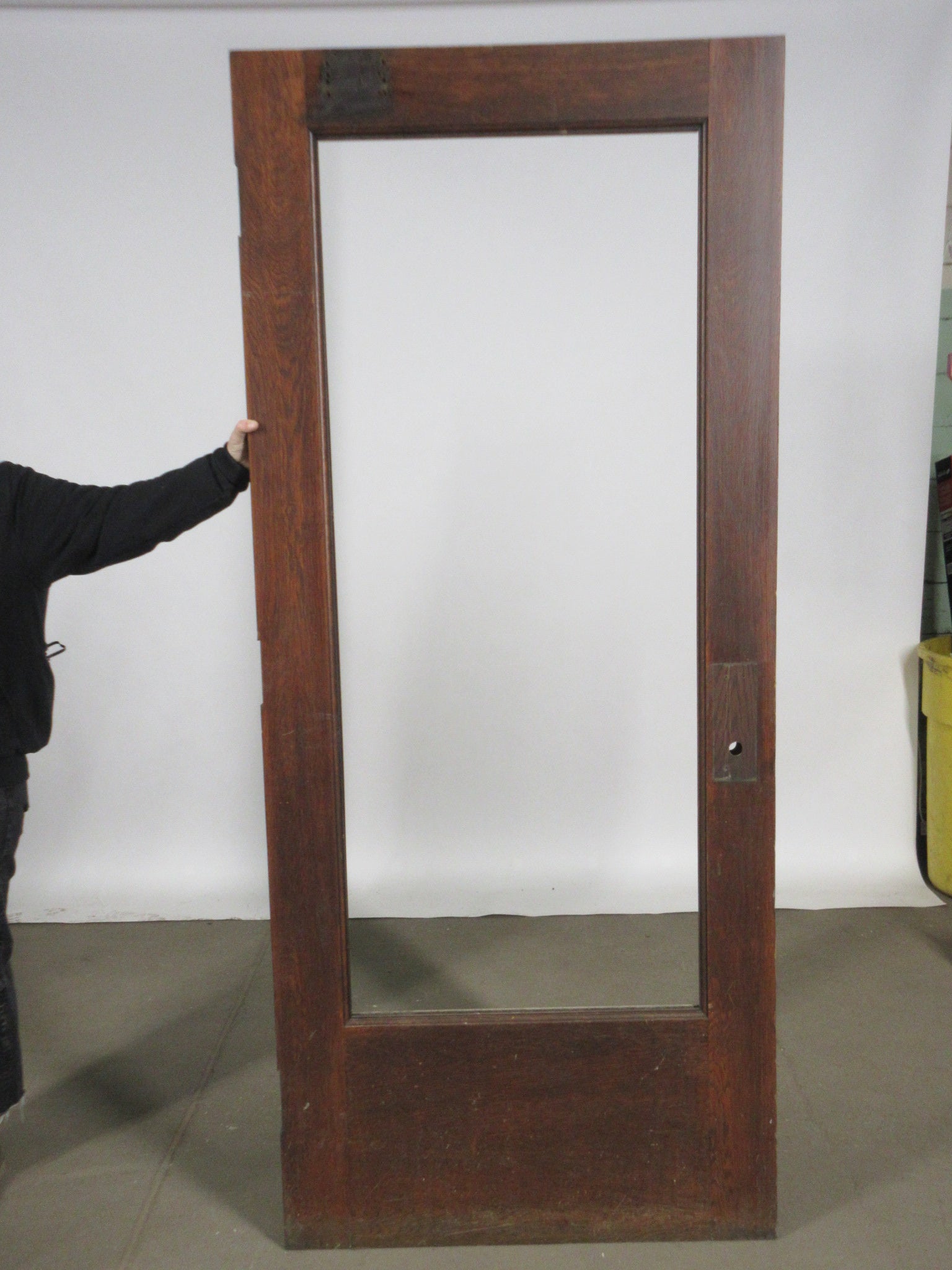 Wood Entry Door with Frame for Full Glass