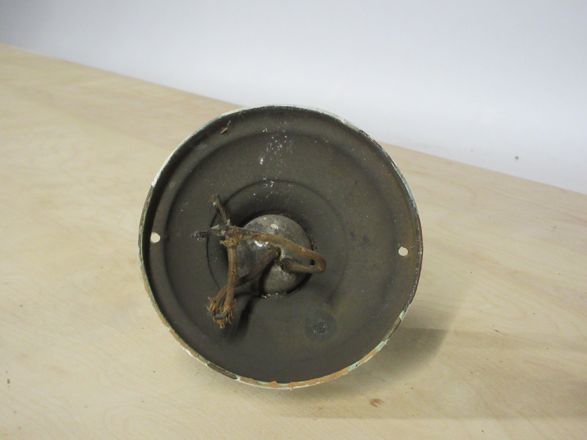 Painted Brass Ceiling Mount Sconce