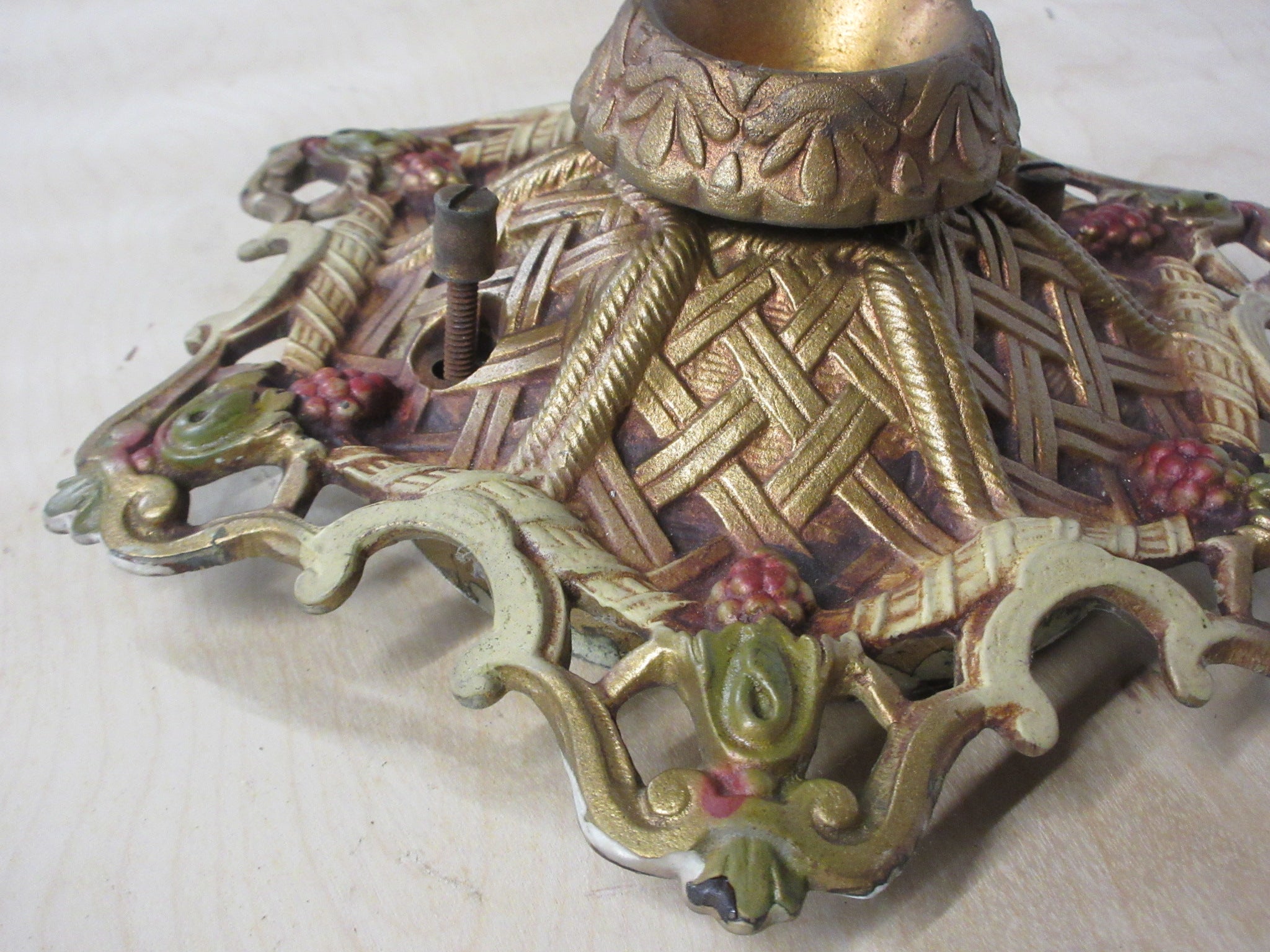 Brass Embellished Ceiling Mount Light Fixture