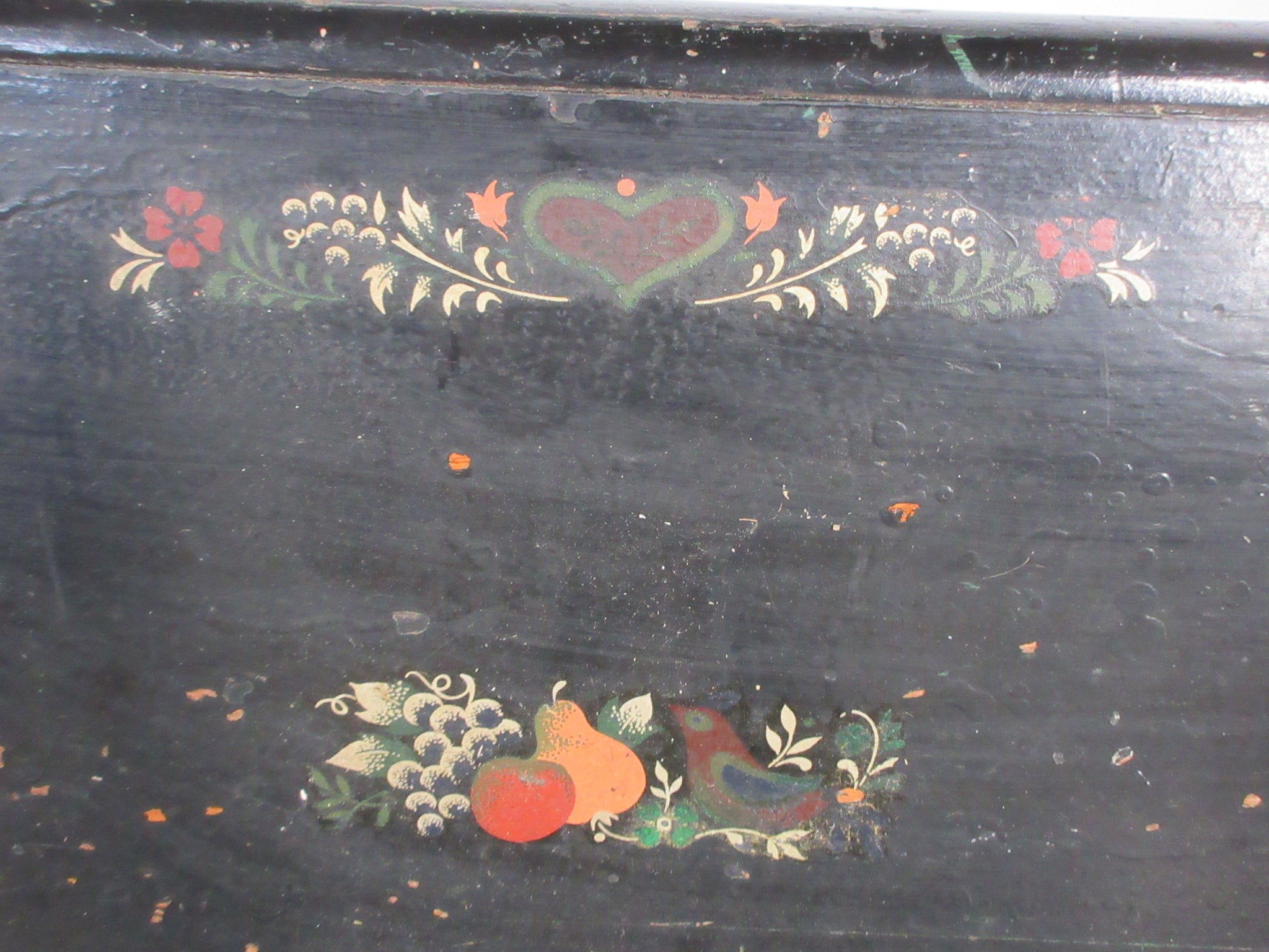 Painted Wooden Bench