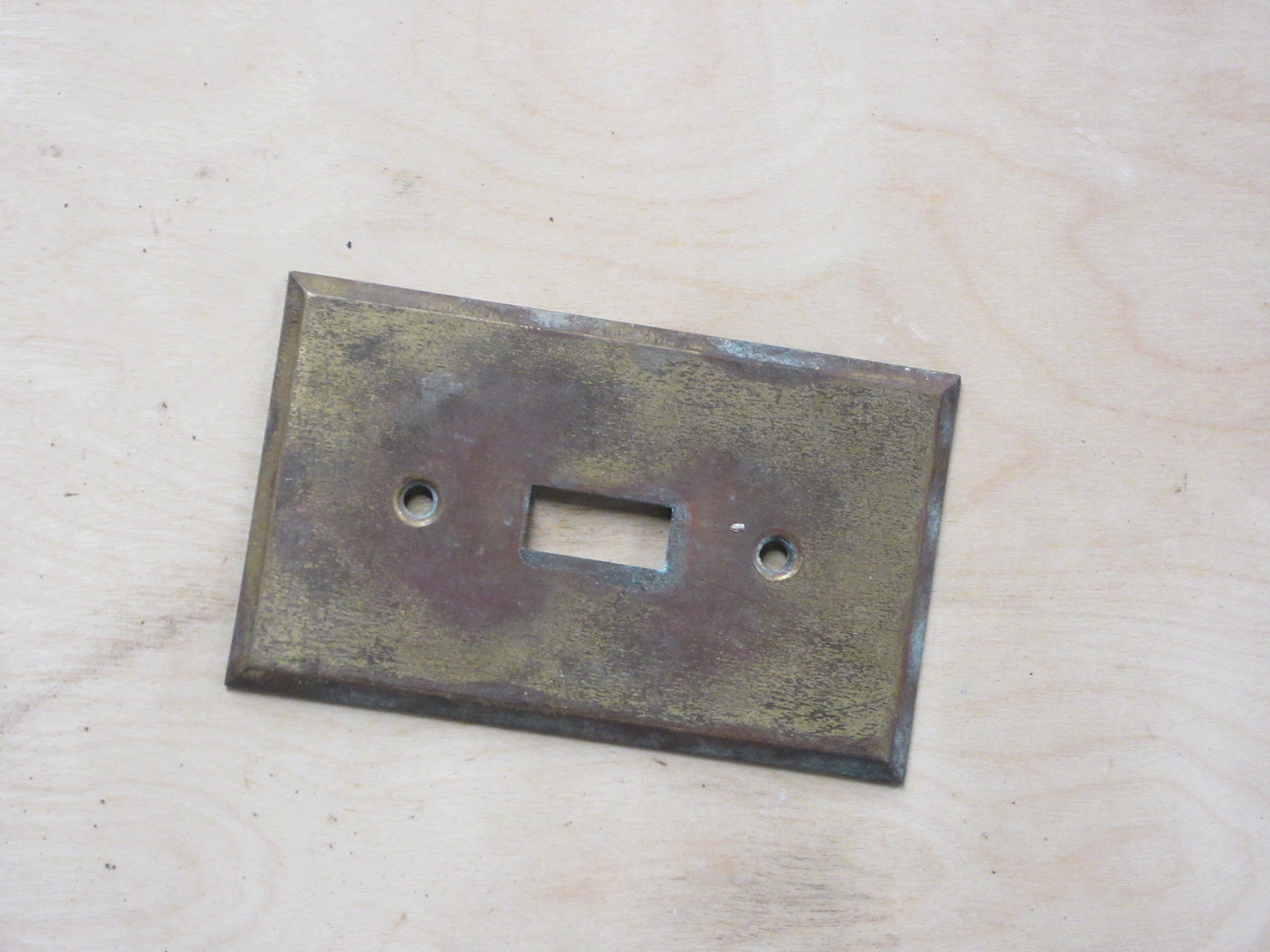 Vintage Brass Switchplate