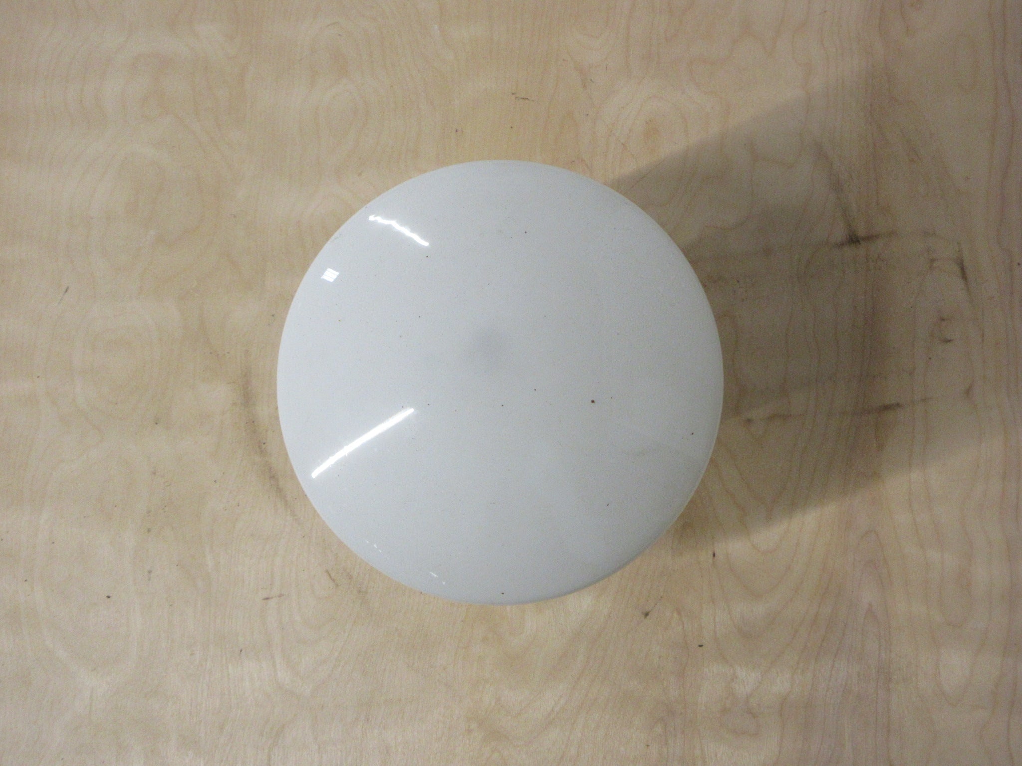 Ceiling Mount Light Fixture with White Glass Shade