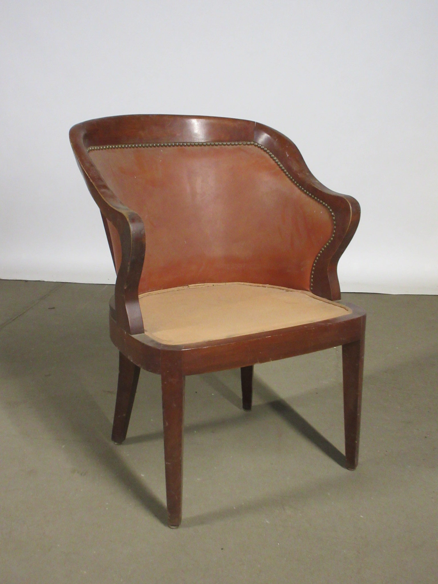 Vintage Nail Head Trim Armchair