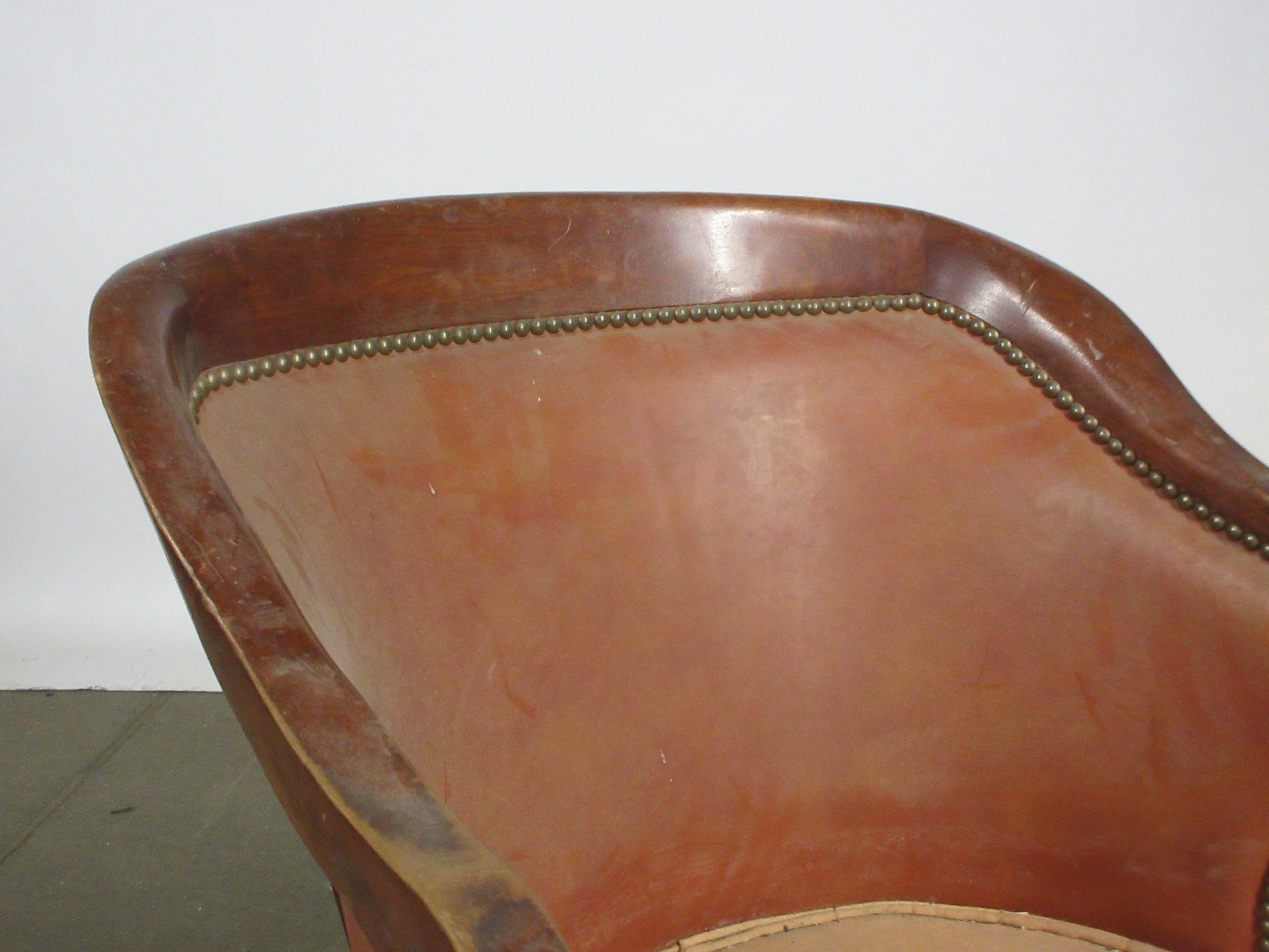 Vintage Nail Head Trim Armchair