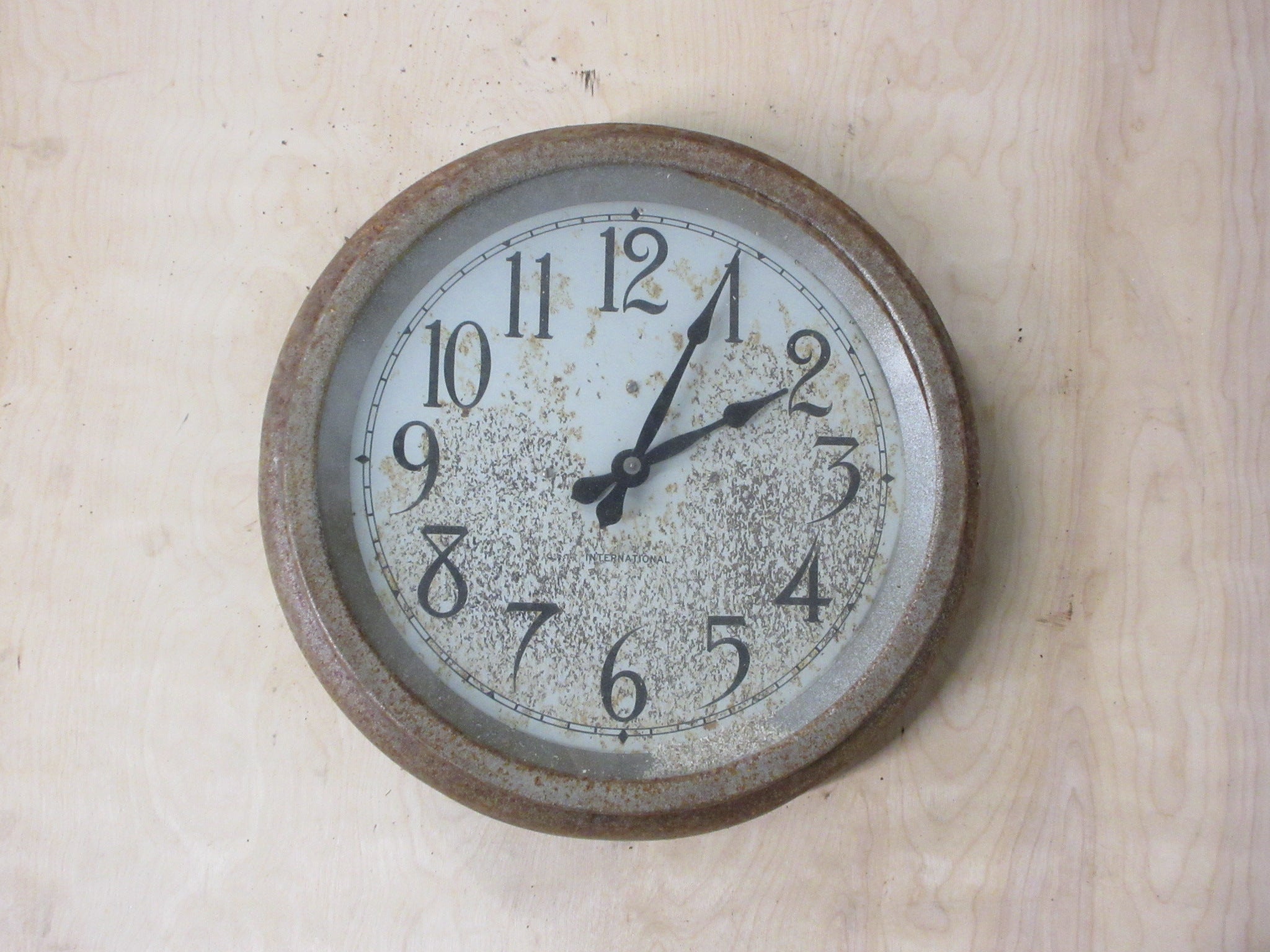 Distressed Vintage Wall Clock (As Is)