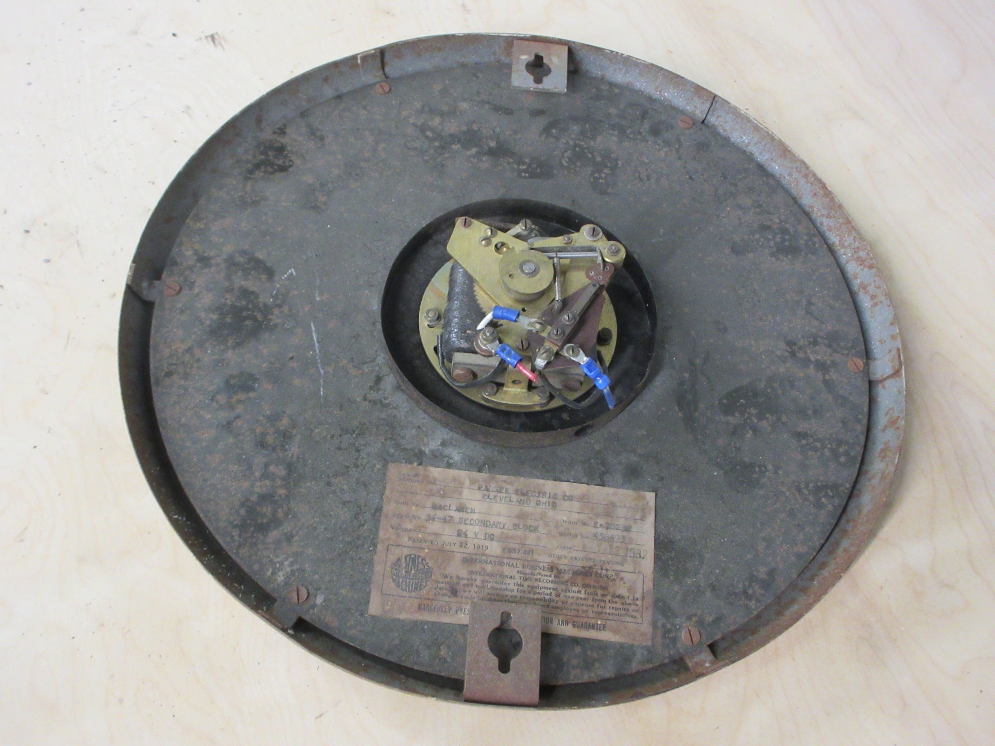 Distressed Vintage Wall Clock (As Is)