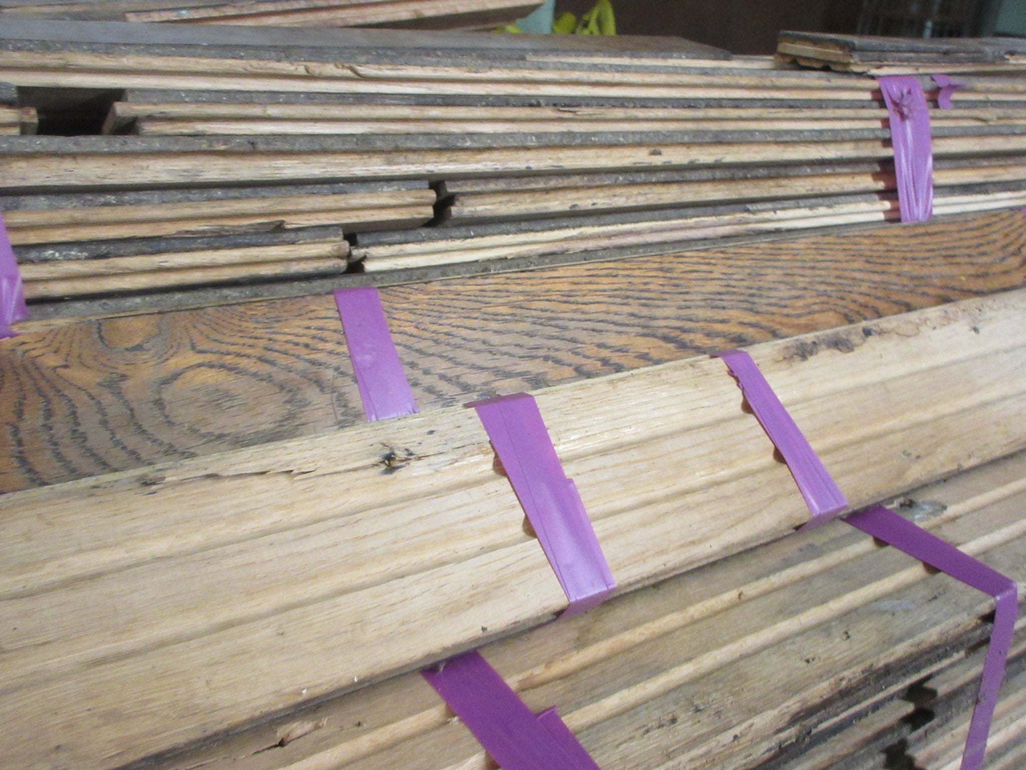 Lot of 300 sq ft Reclaimed Oak Flooring