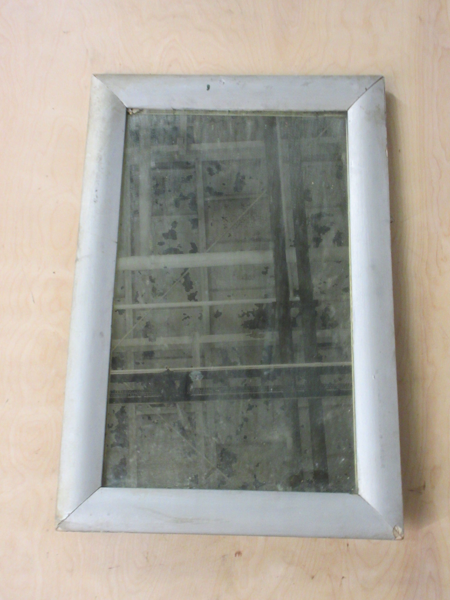 Silver Frame Wall Mirror