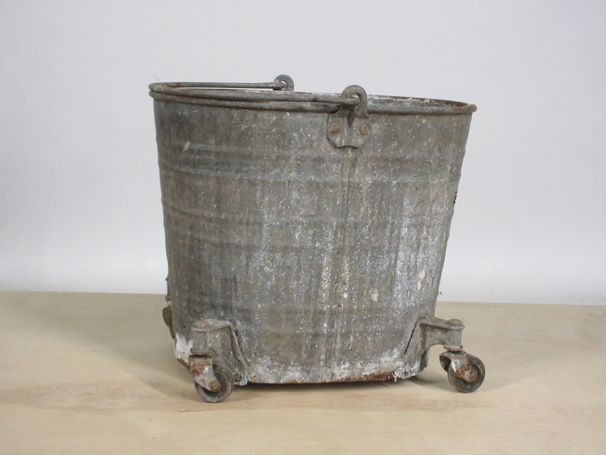 Vintage Metal Mop Bucket