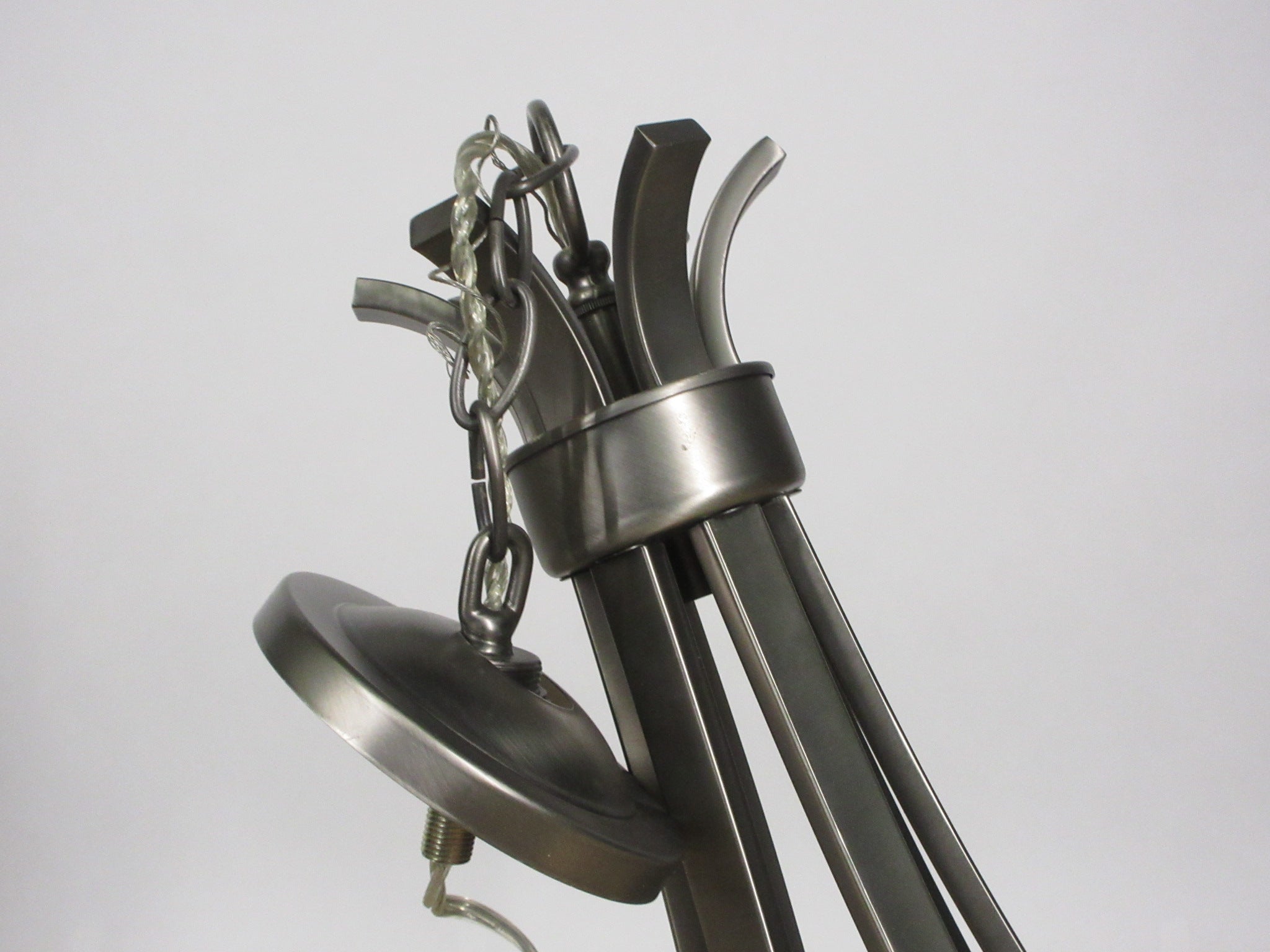 Brushed Nickel Six Light Chandelier