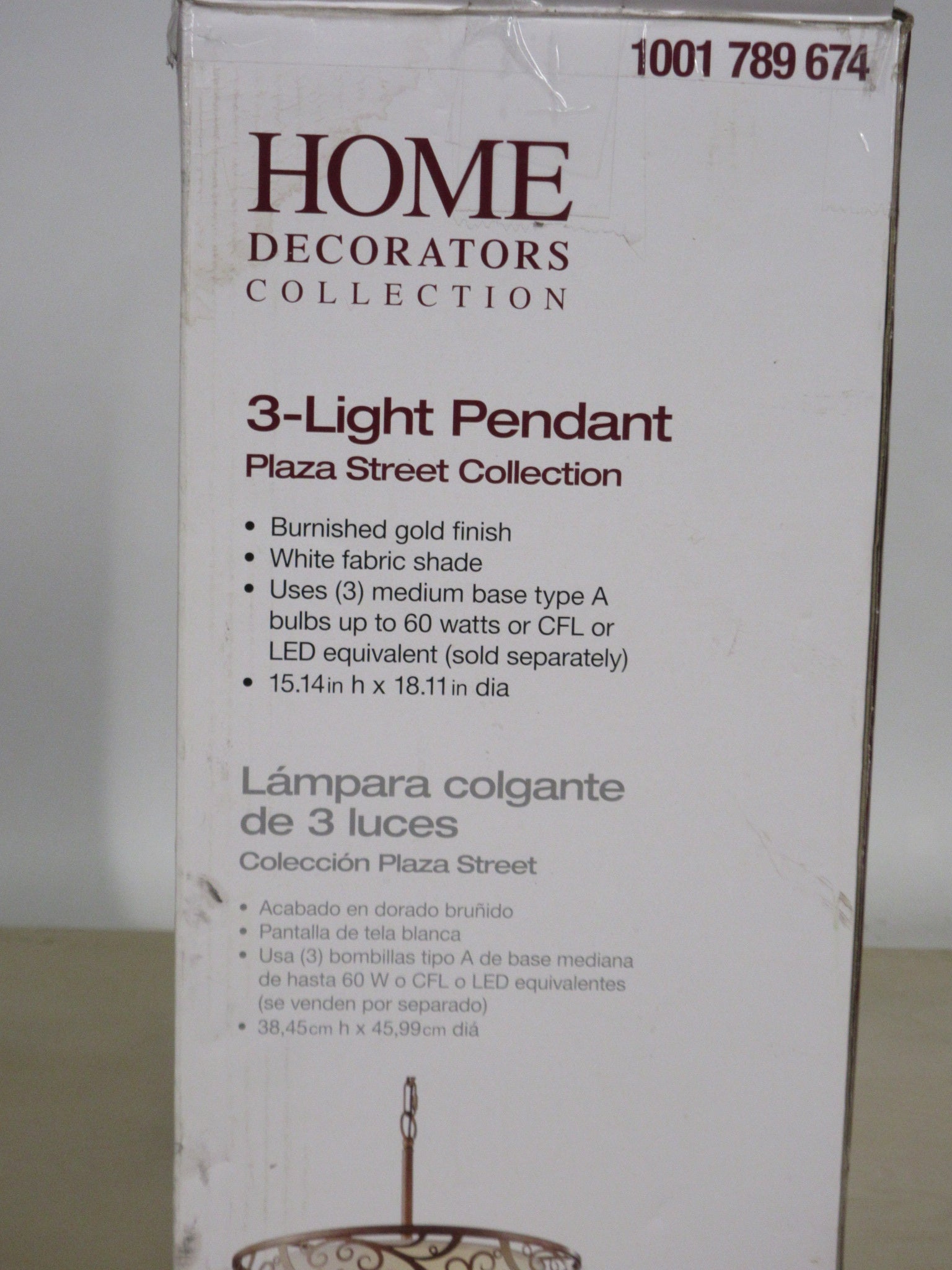 Plaza Three Light Pendant Fixture 1001-789-674
