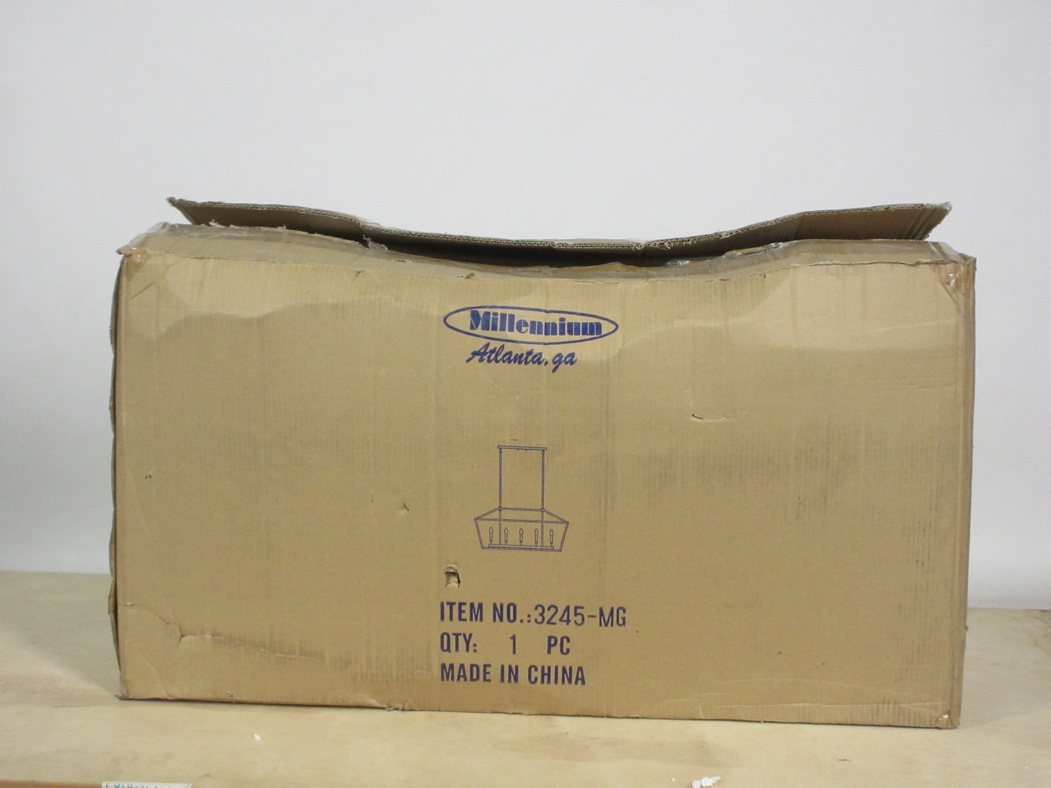 Ritner Five Light Ceiling Mount Chandelier 3245-MG