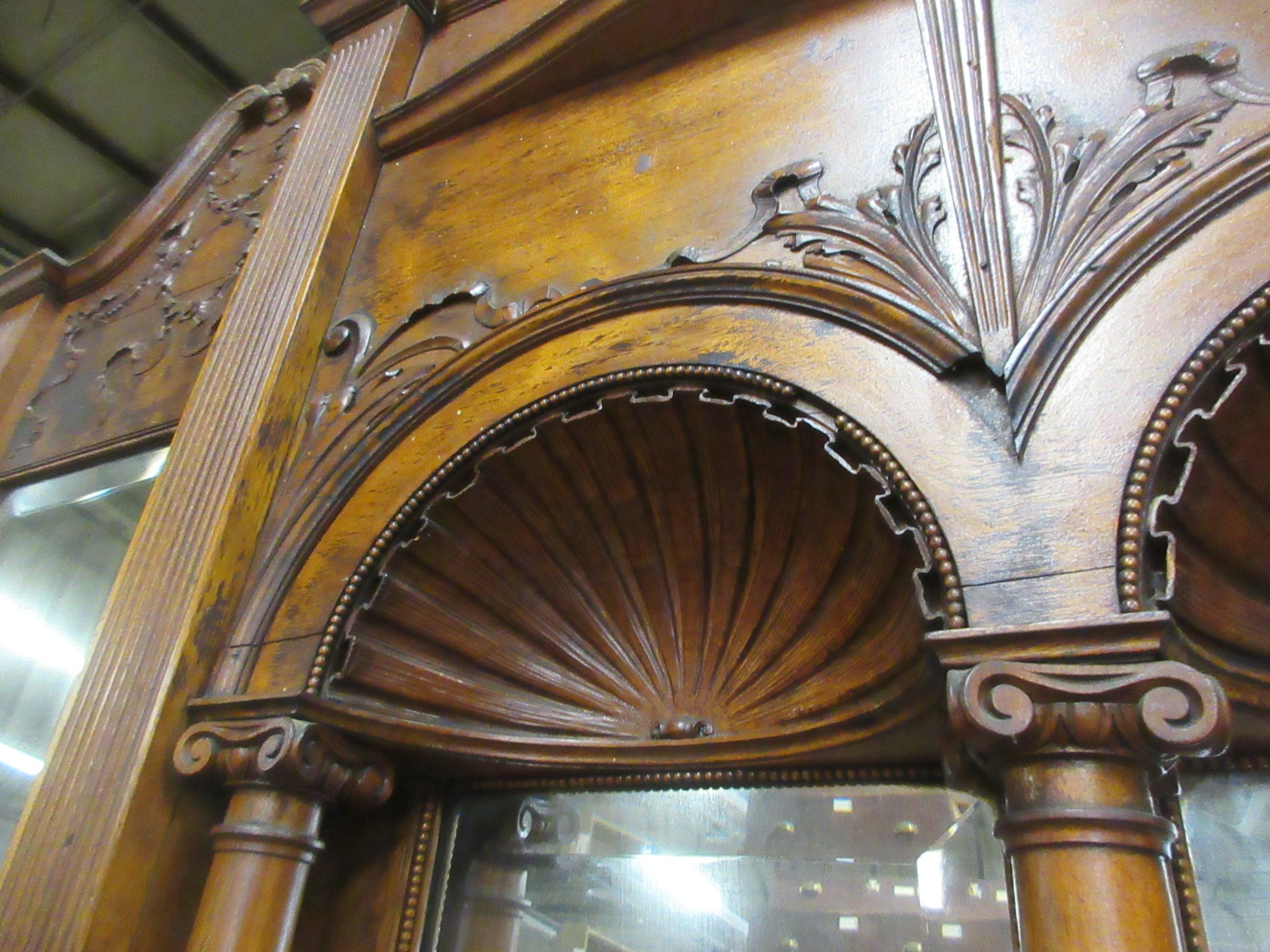Asymmetrical Reclaimed Mantle with Mirror