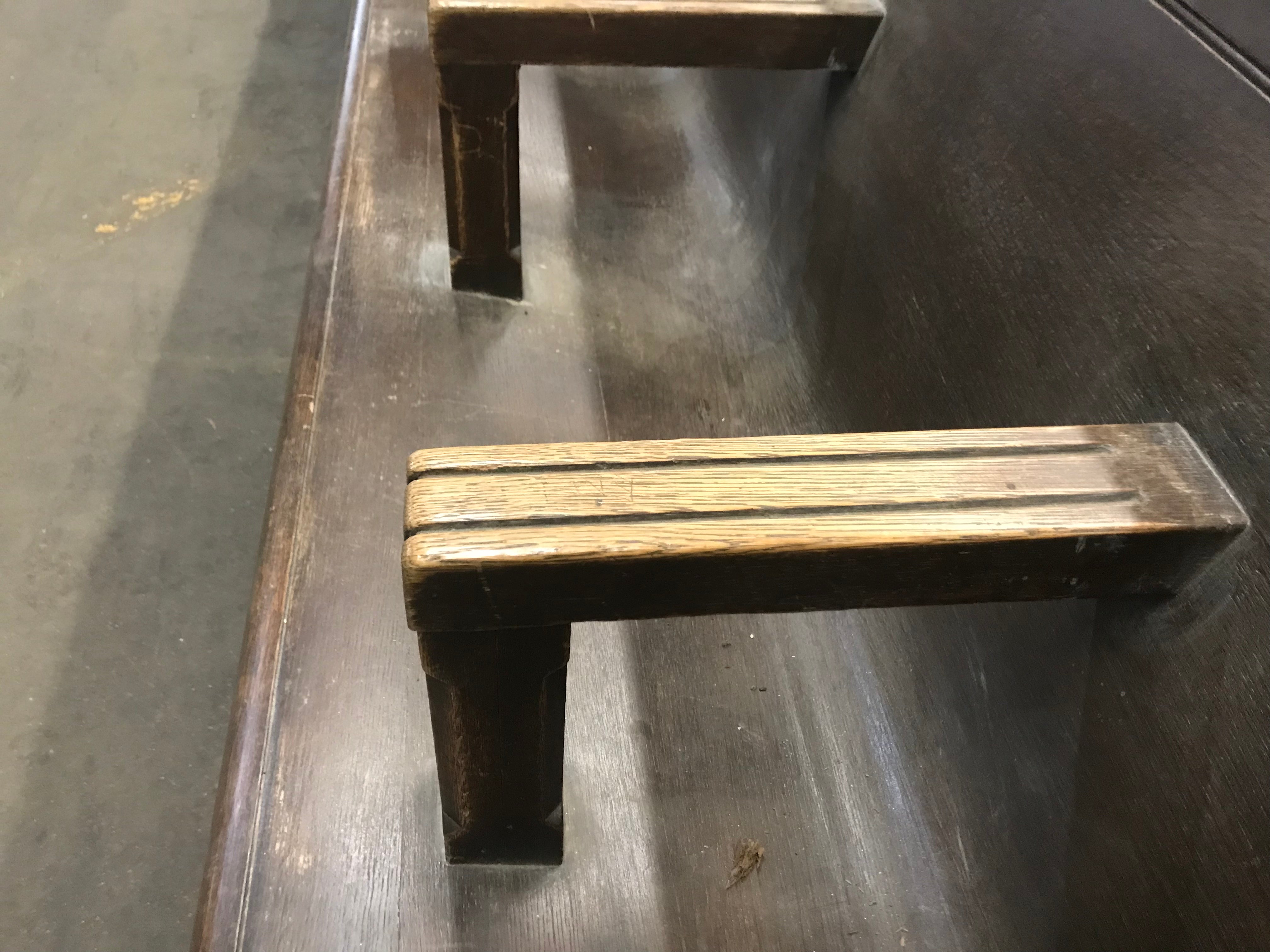 Vintage 1930's Oak Court Bench 15' 3"