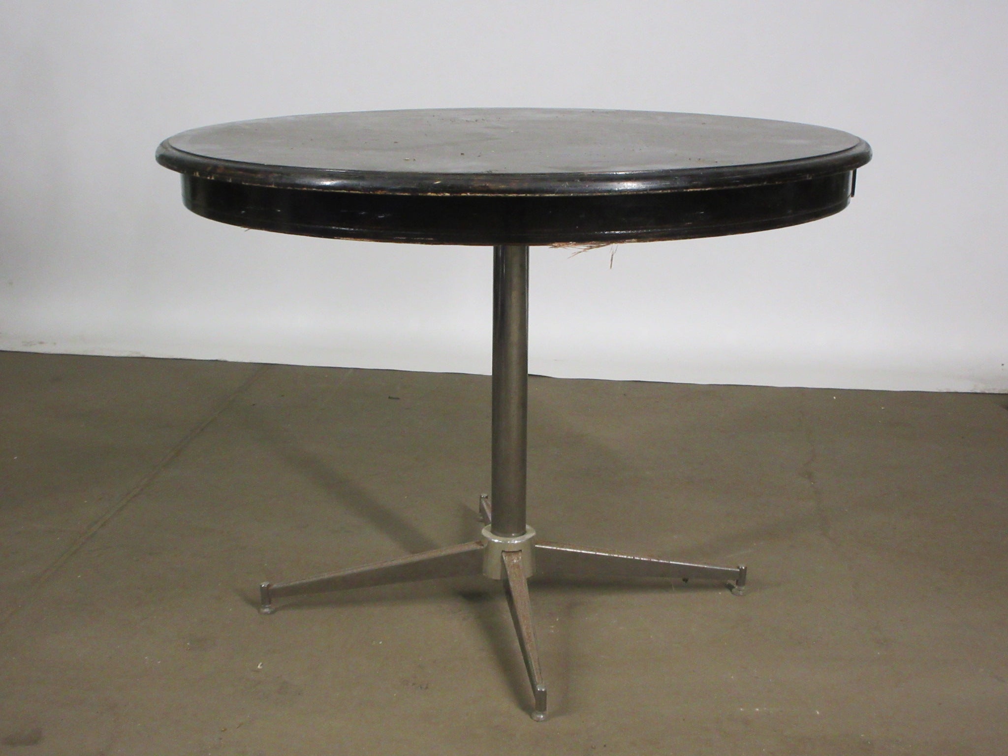 Round Table with Metal Base