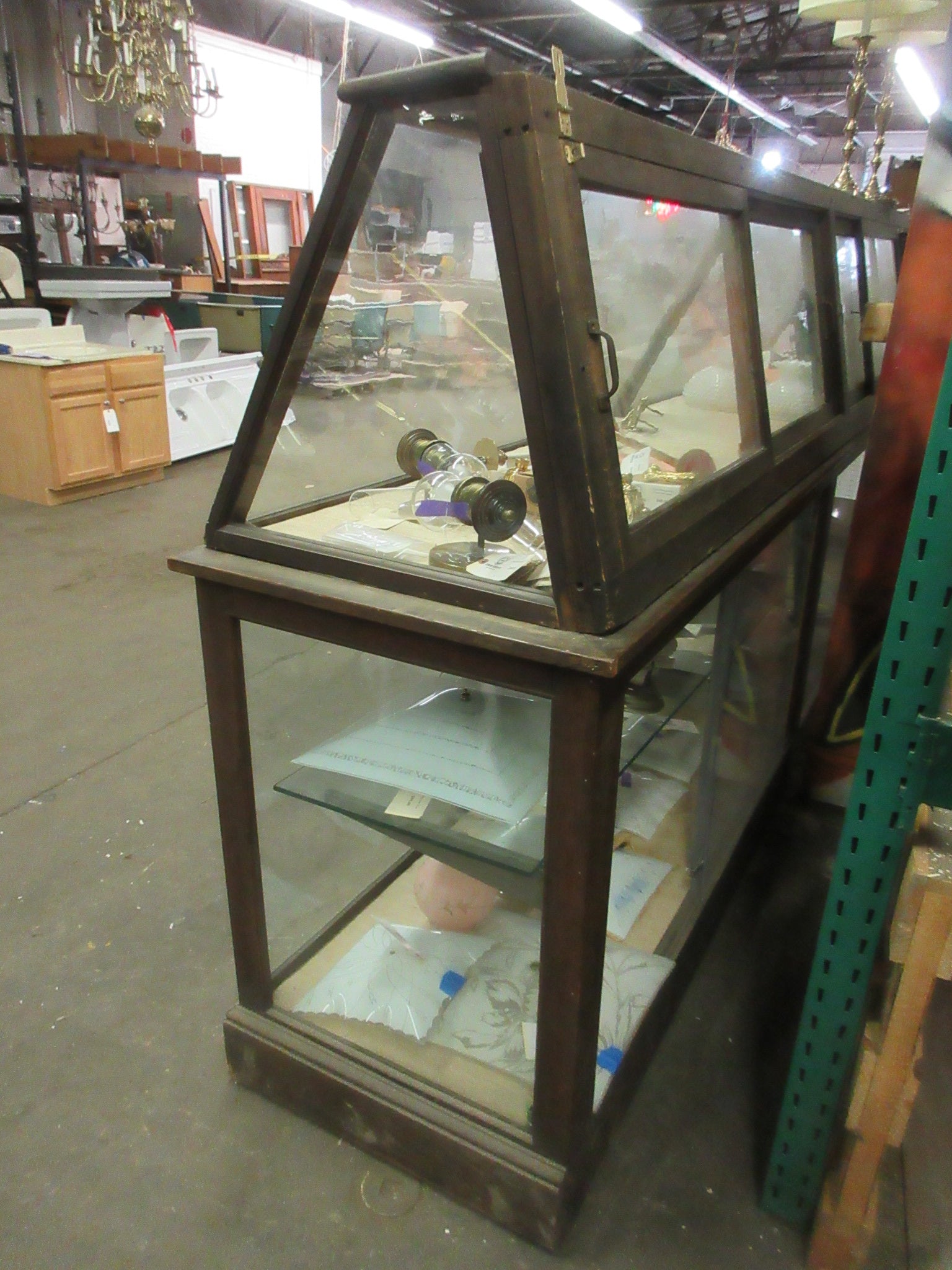 Antique Glass Display Case