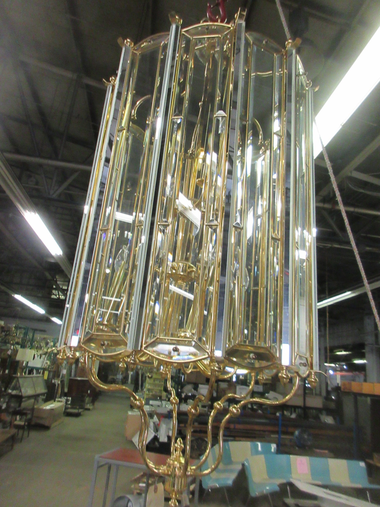 Brass Chandelier (5')