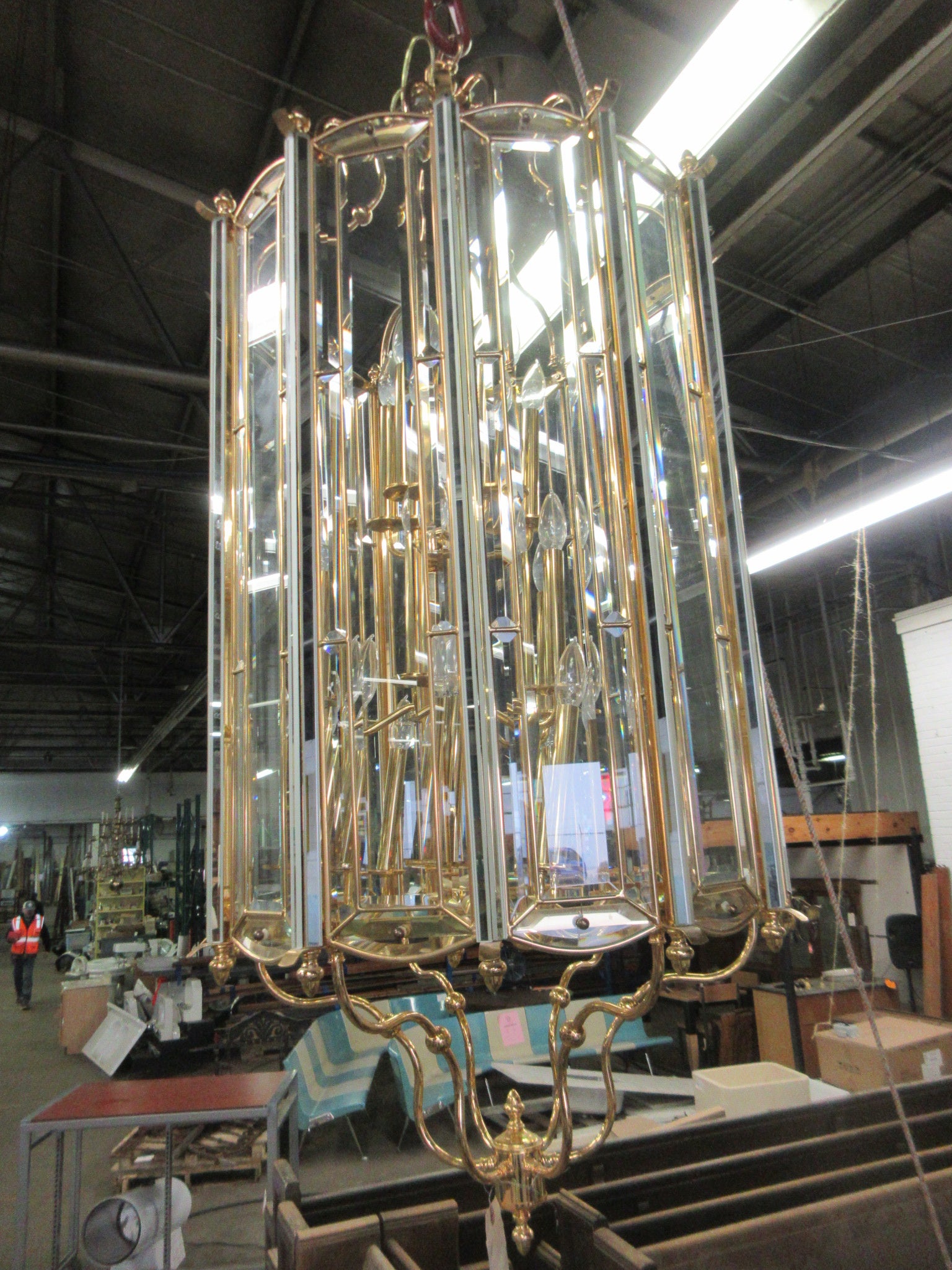 Brass Chandelier (5')