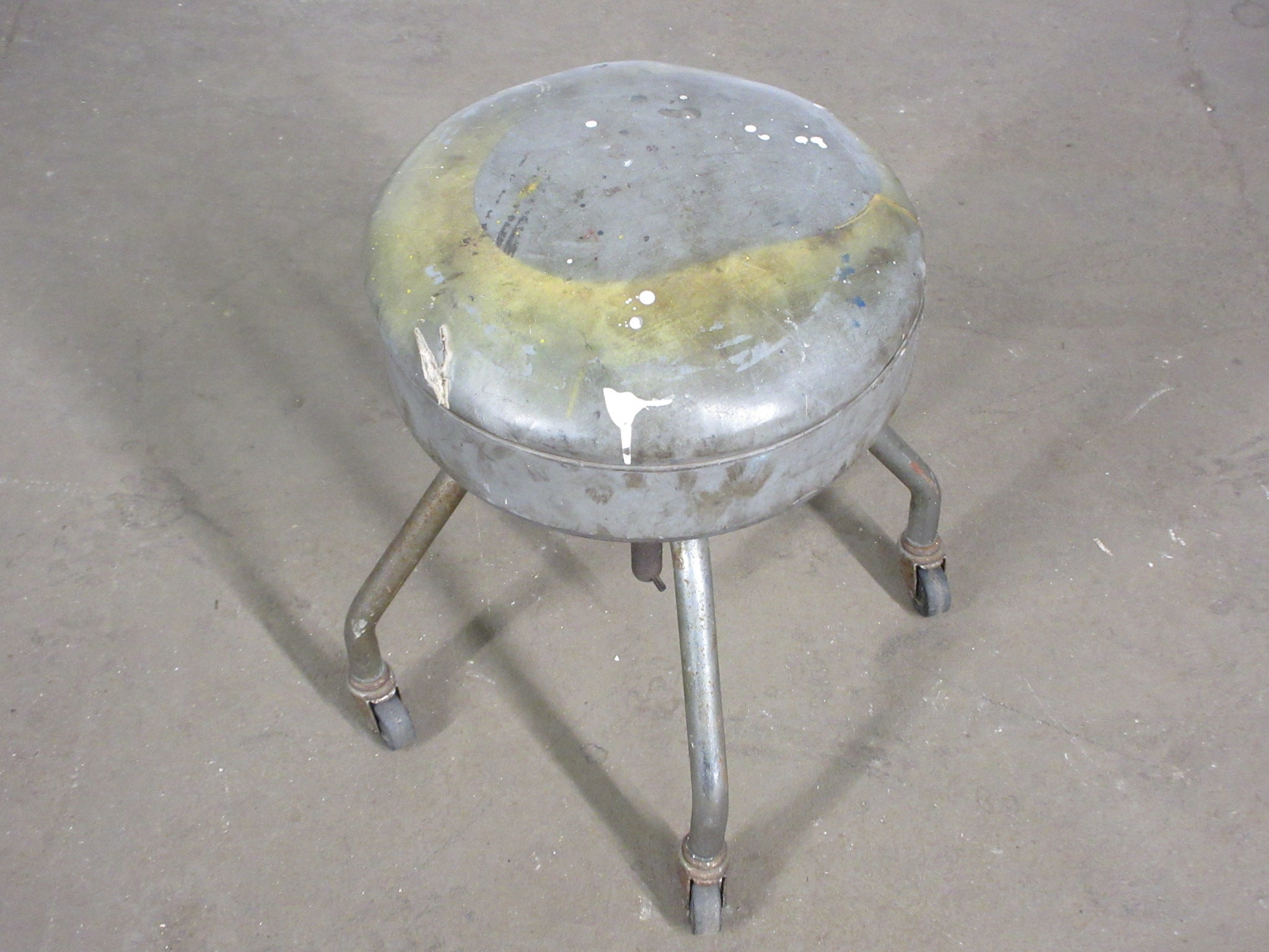 Vintage Medical Stool on Rolling Casters