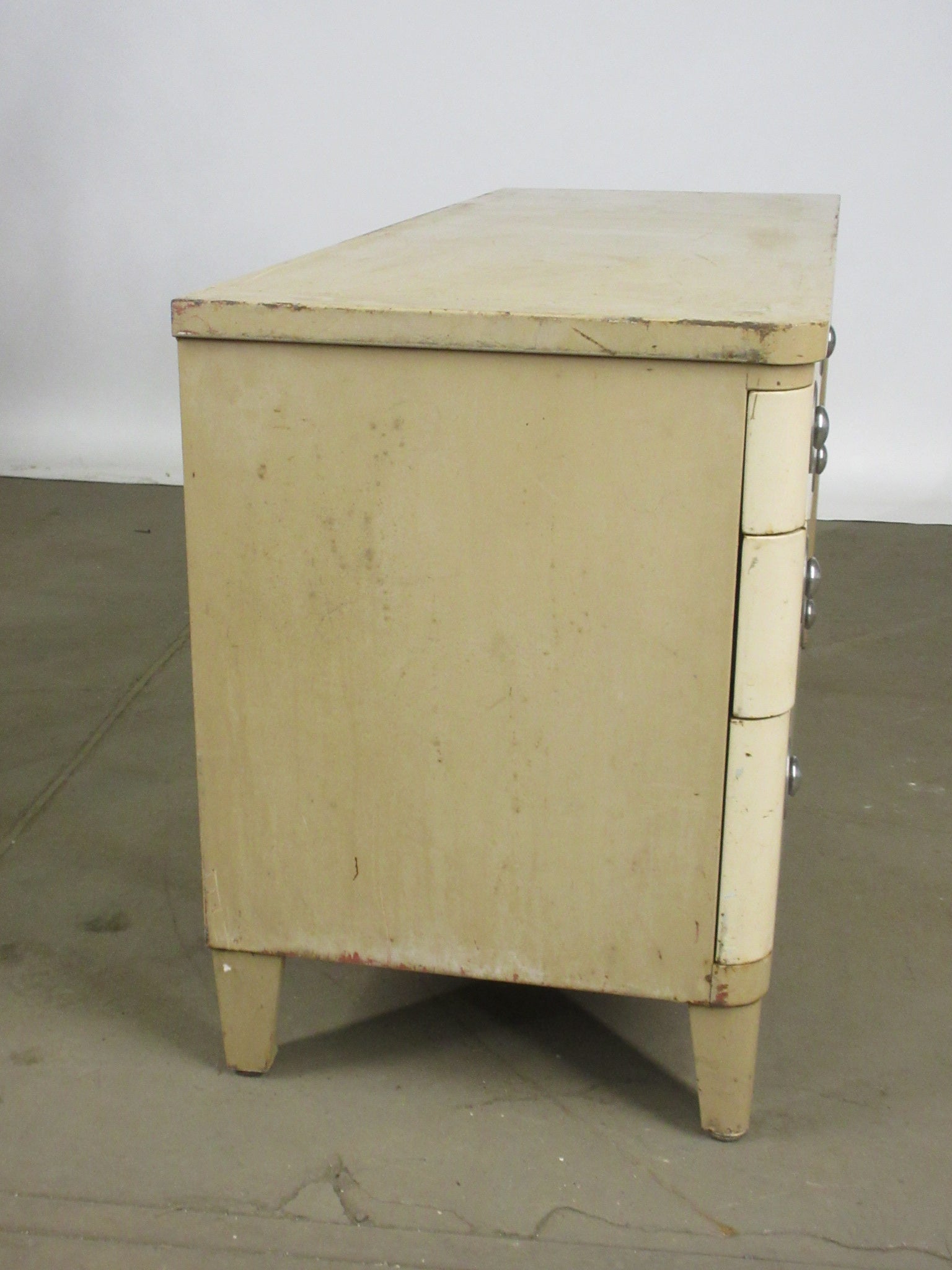 Vintage Metal Norman Bel Geddes for Simmons Desk with Four Drawers