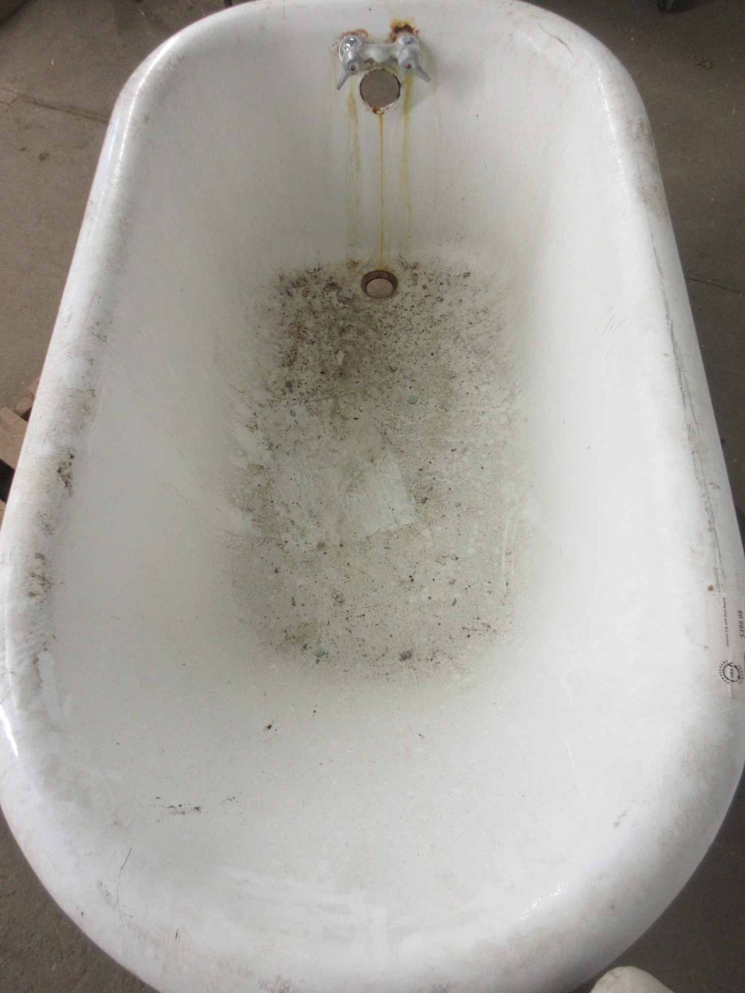Antique Cast Iron Skirted Bath Tub
