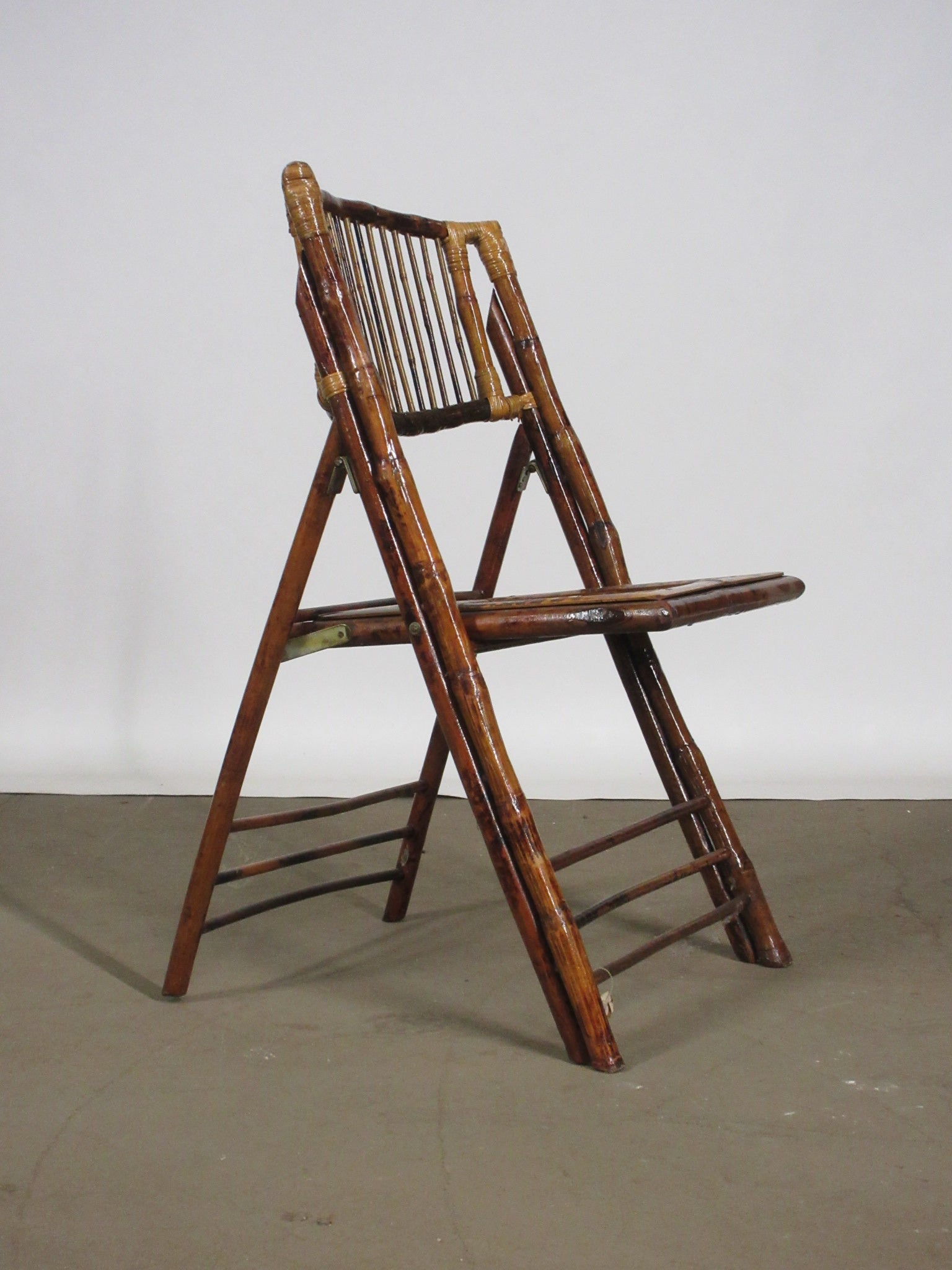 Vintage Bamboo Folding Chair