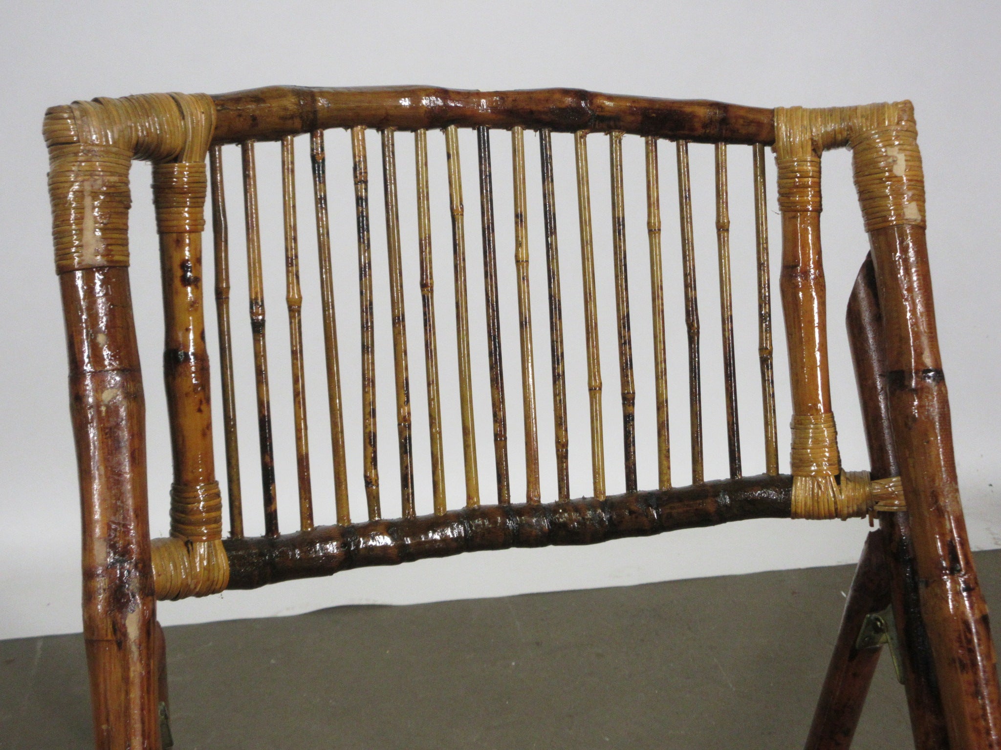 Vintage Bamboo Folding Chair