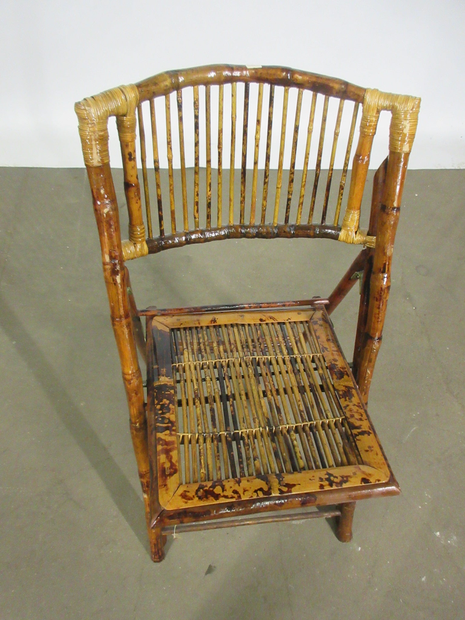 Vintage Bamboo Folding Chair