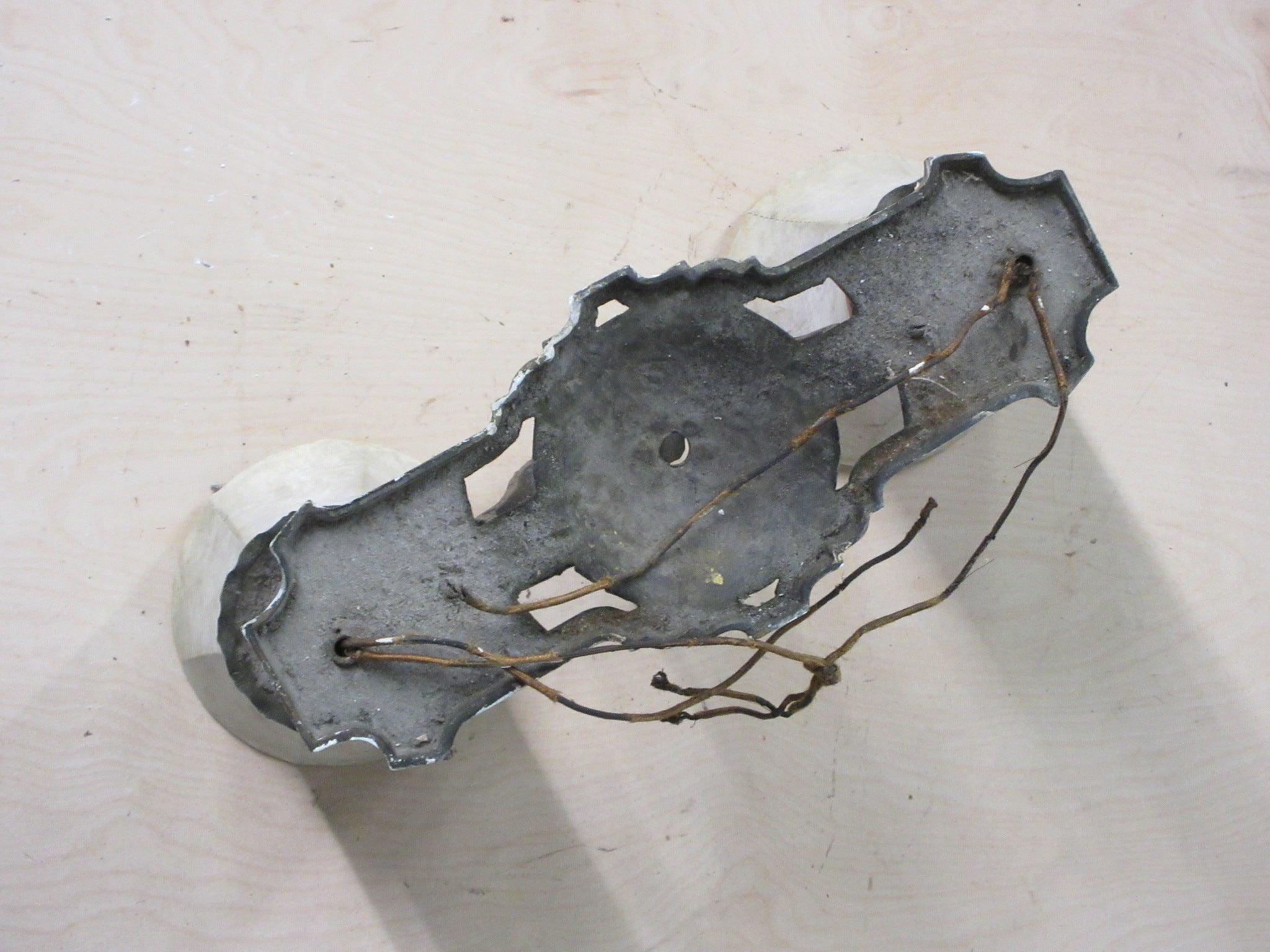 Ceiling Mount Two Light Fixture with Shades