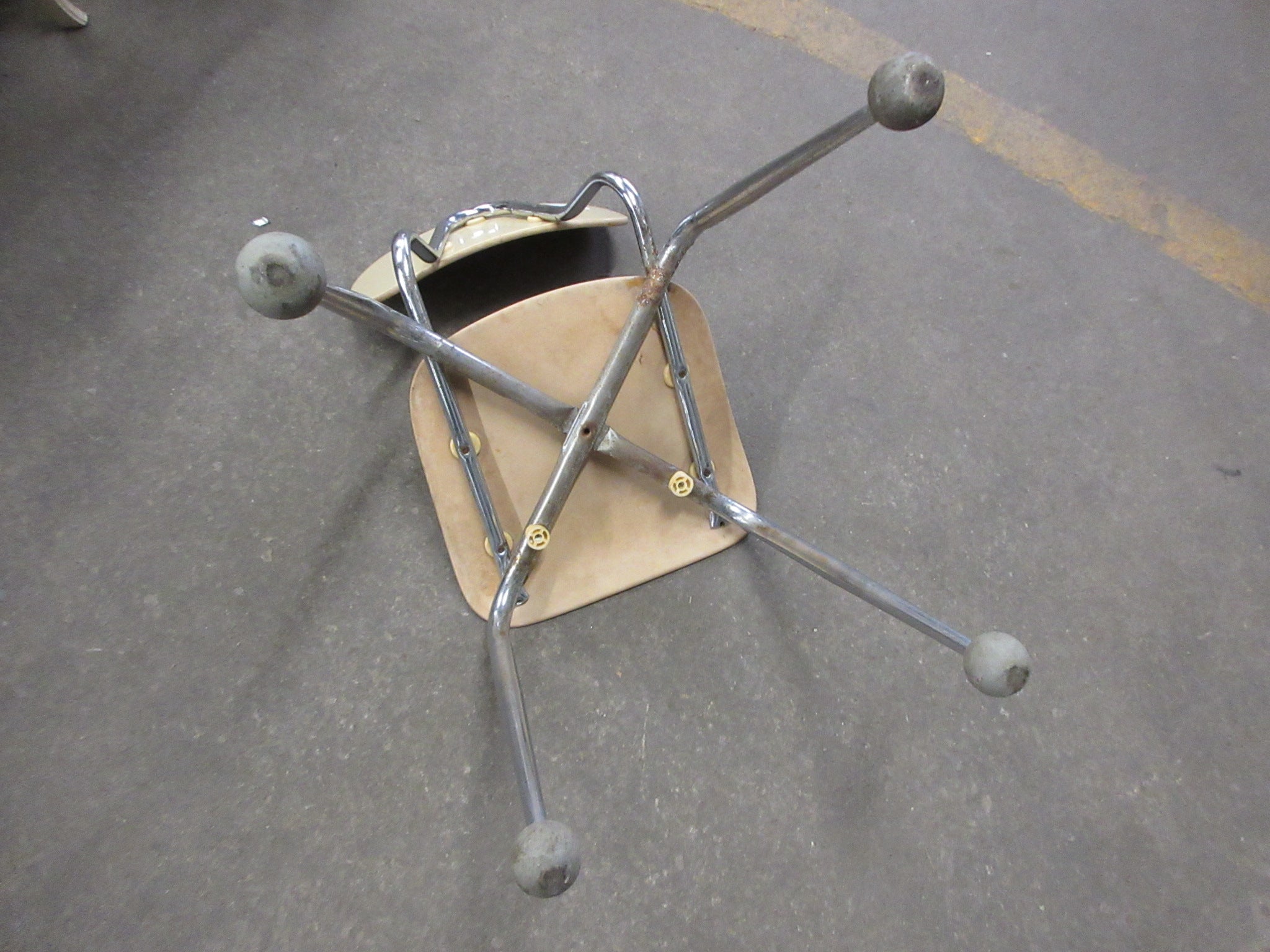 Vintage School Chair with Floor Protectors (Varied Colors)