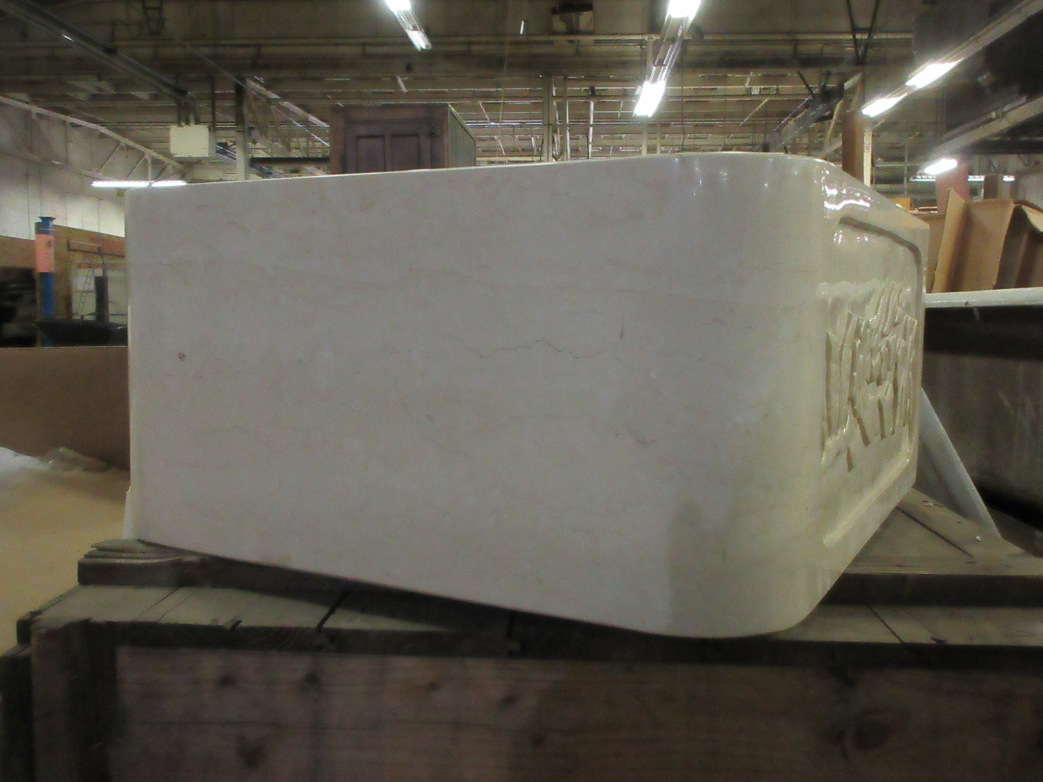 Farmhouse Stone Sink Natural Floral Single Bowl