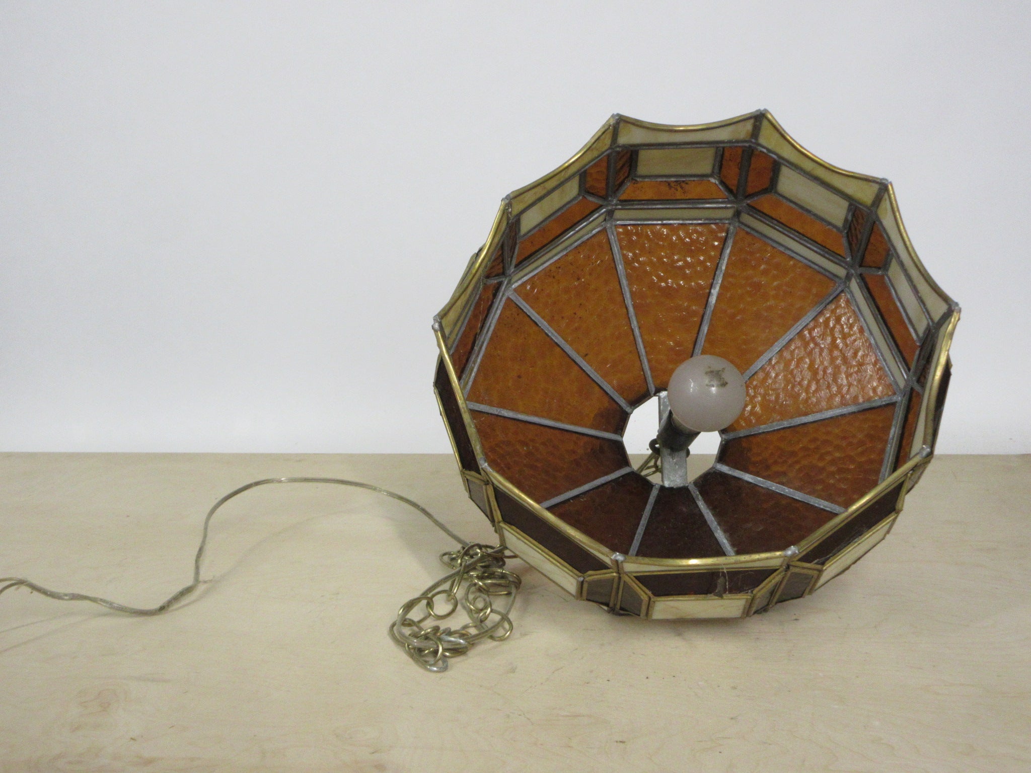 Vintage Glass Ceiling Mount Light