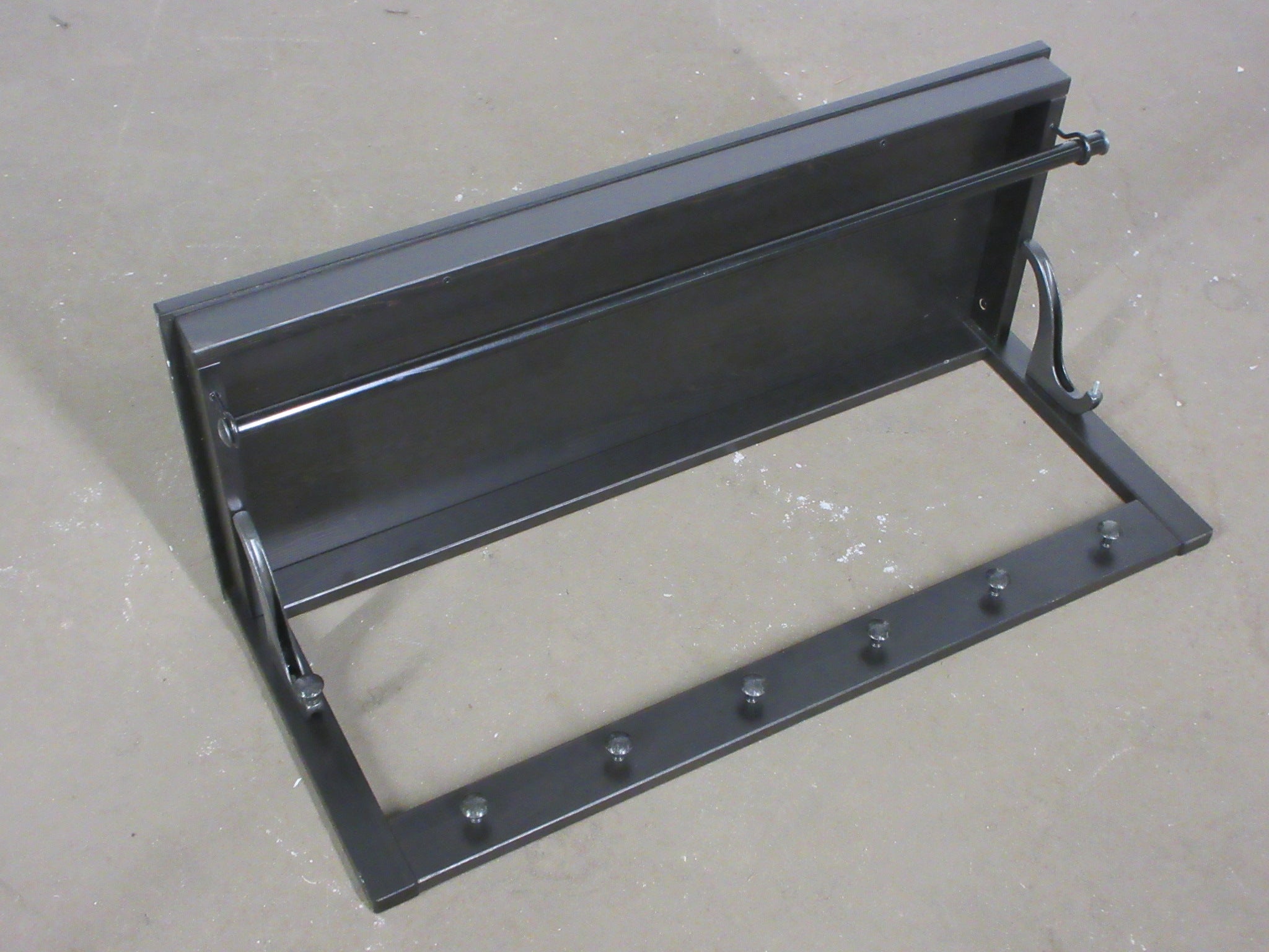 Wall Mount Shelf with Hooks
