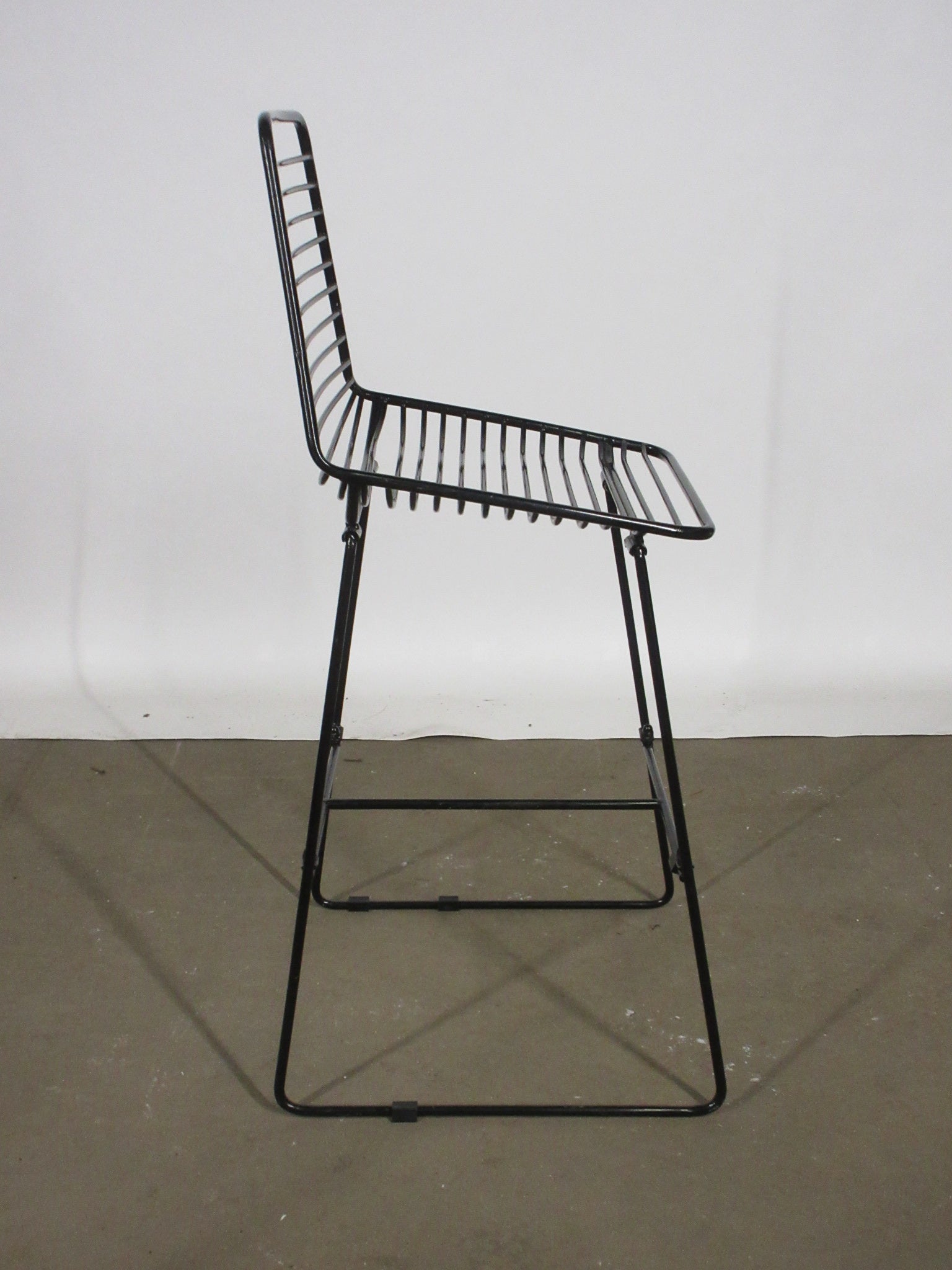 Metal Stool with Back