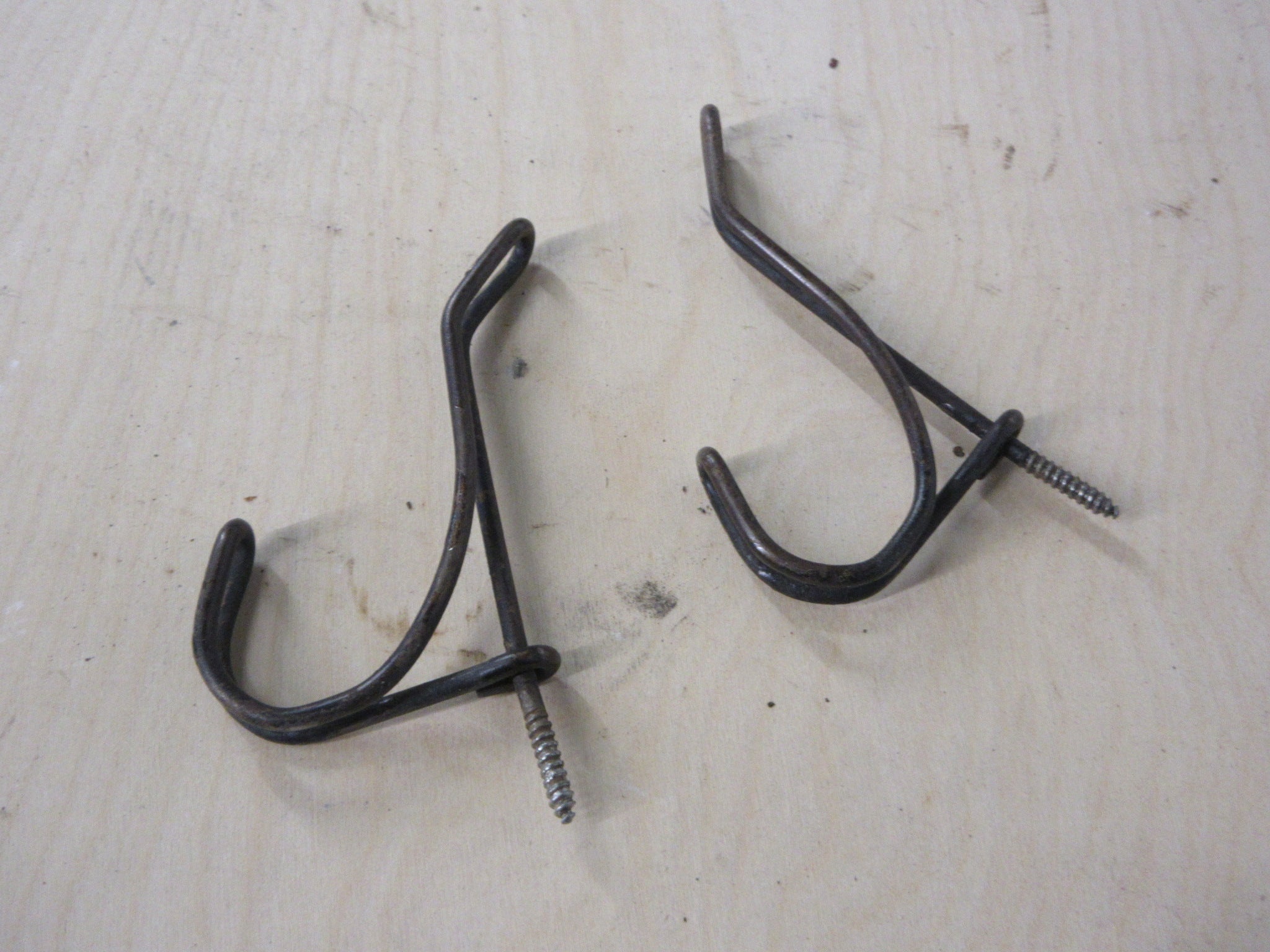 Pair of Screw in Vintage Wall Hooks
