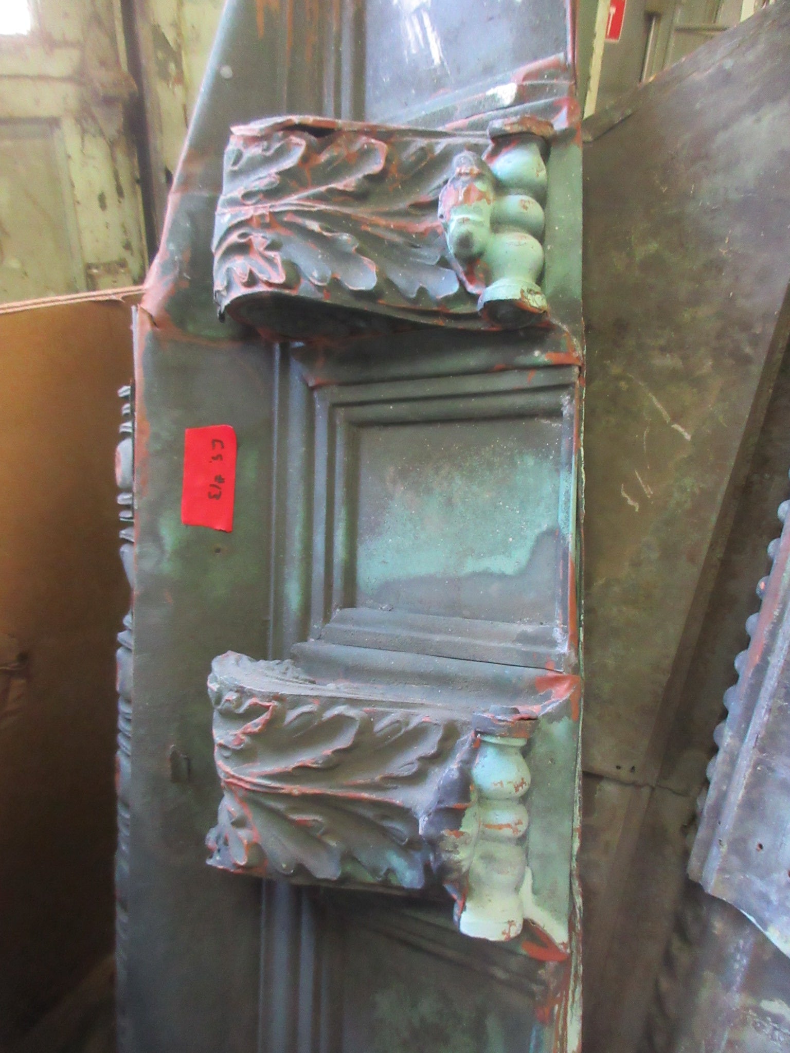 Salvaged Copper Cornice