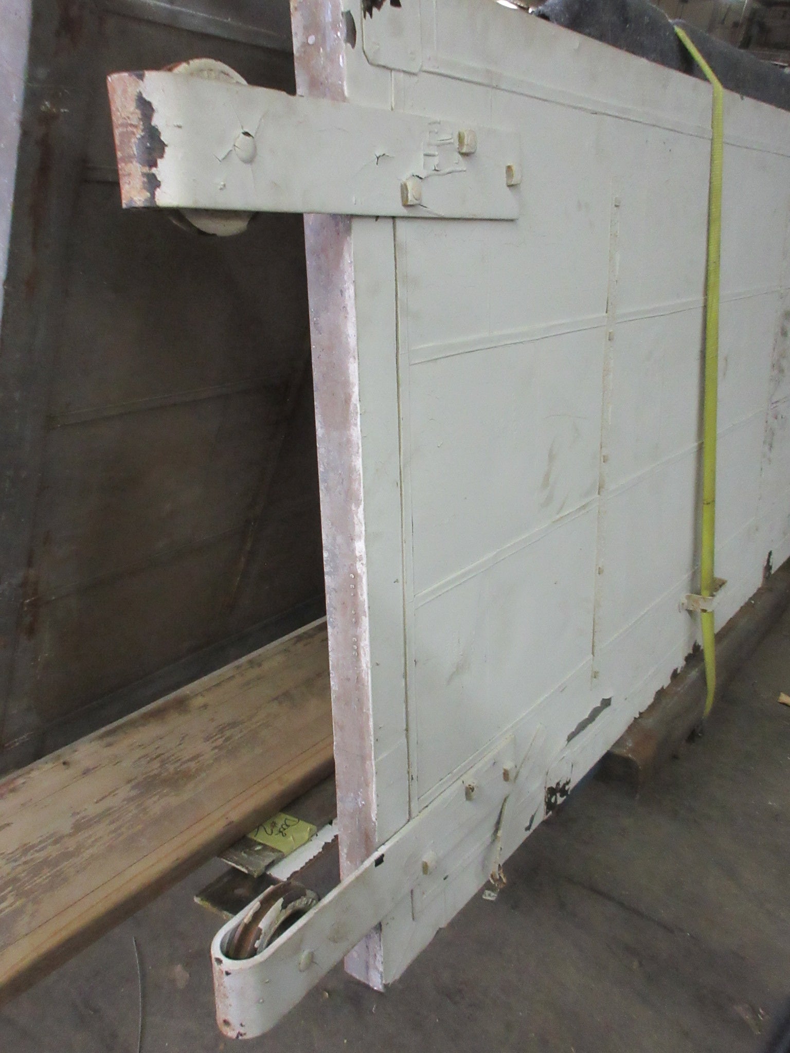 Industrial Rolling Door with Track 84 1/4" x 44"