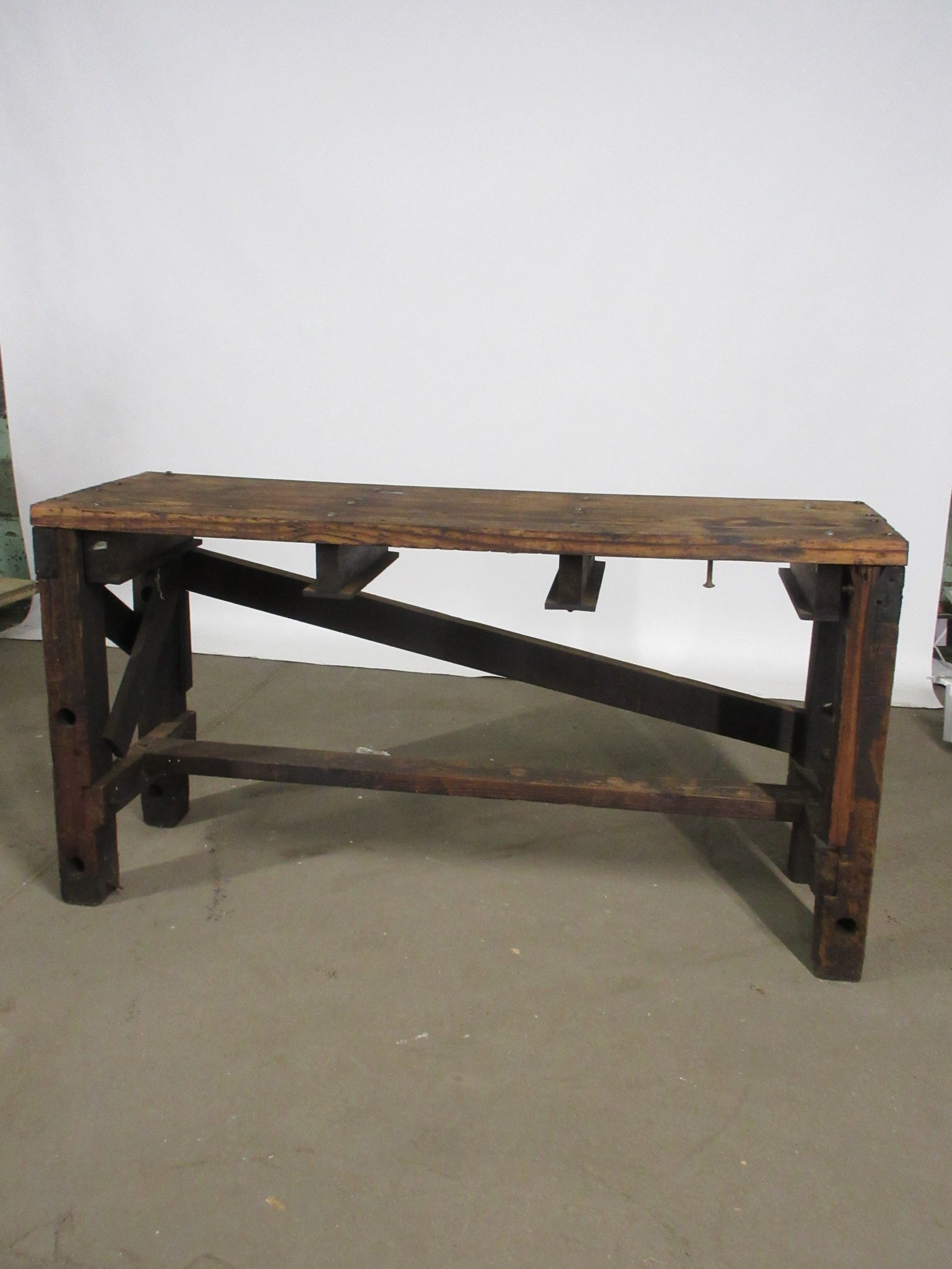 5' Rustic Solid Wood Table