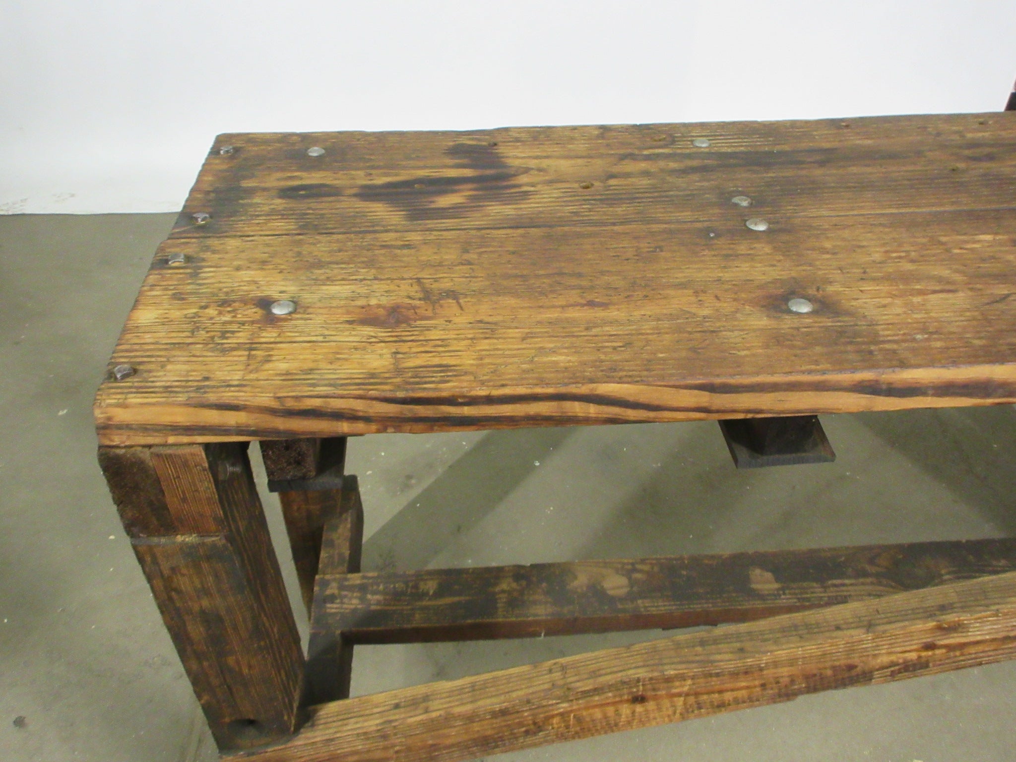 5' Rustic Solid Wood Table