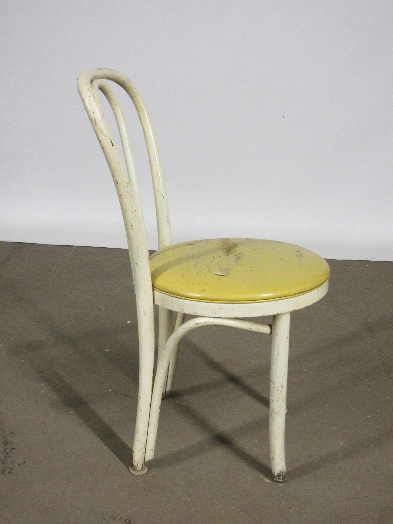 Painted Bentwood Chair with Upholstered Seat