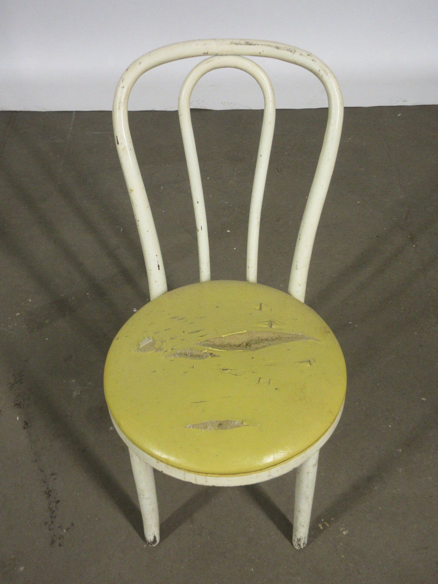 Painted Bentwood Chair with Upholstered Seat