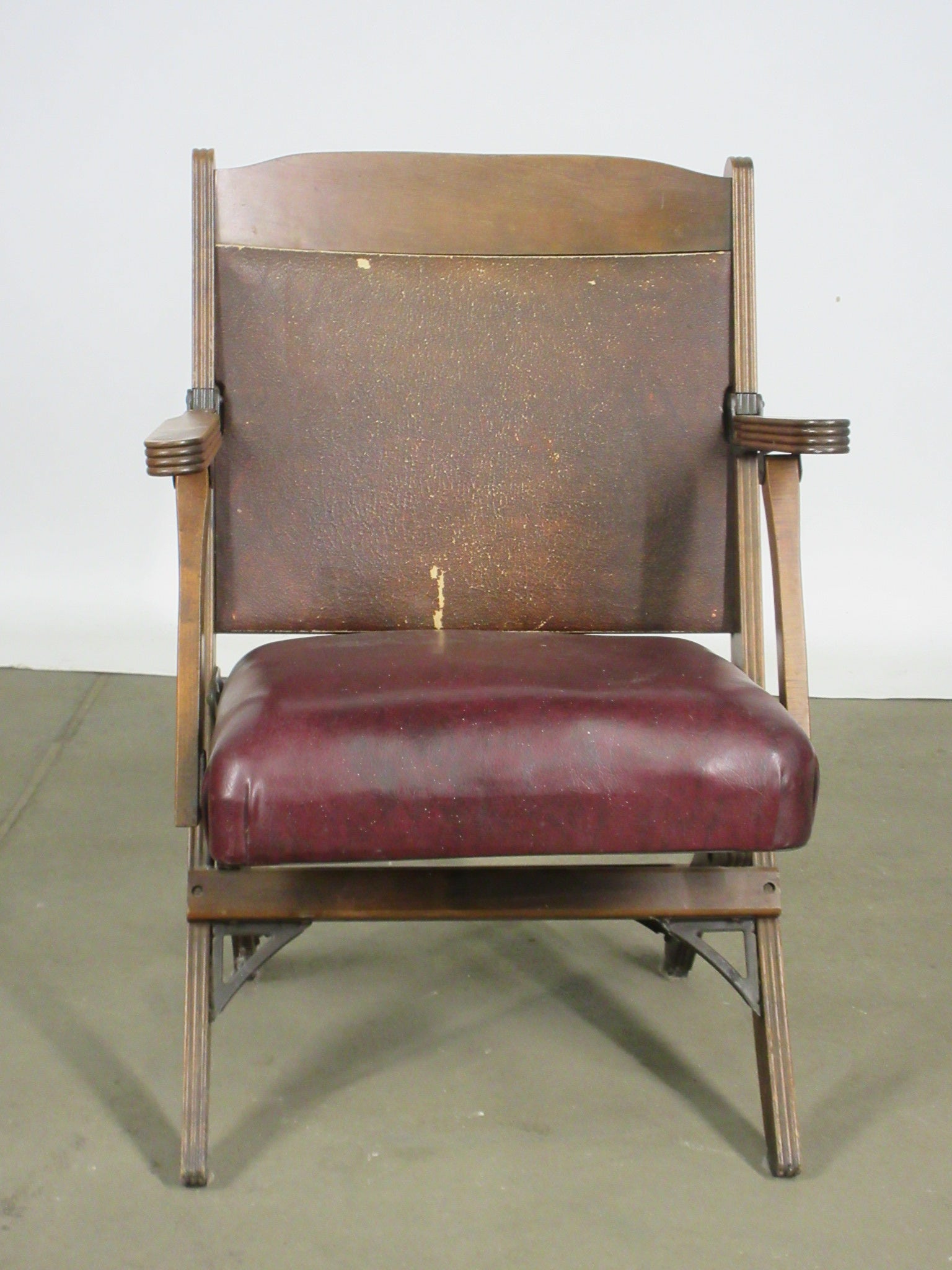 Vintage Folding Leather Chair
